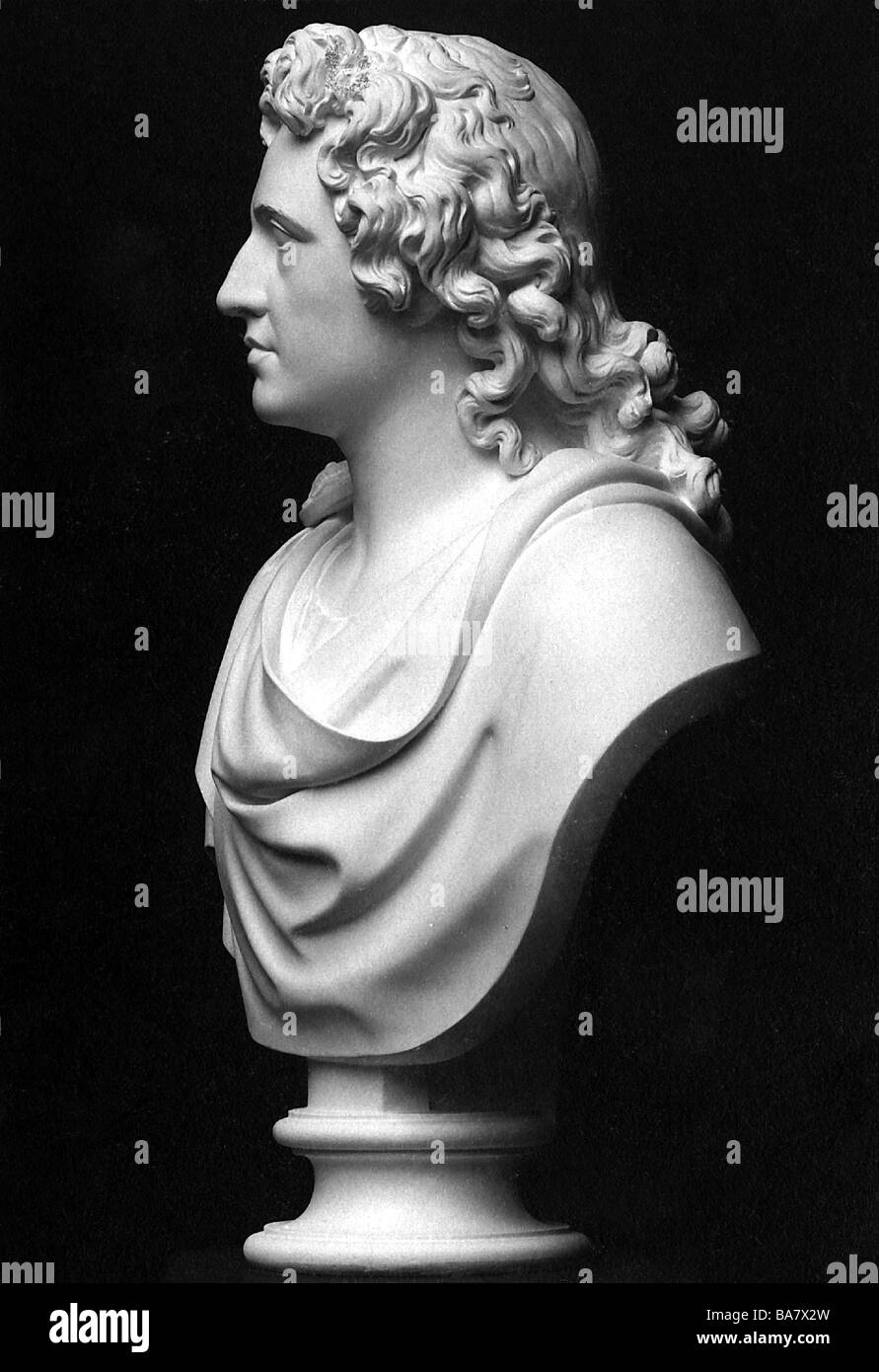 Goethe, Johann Wolfgang, 28.8.1749 - 22.3.1832, autore/scrittore tedesco, ritratto, busto di Alexander Trippel (1790), , Foto Stock