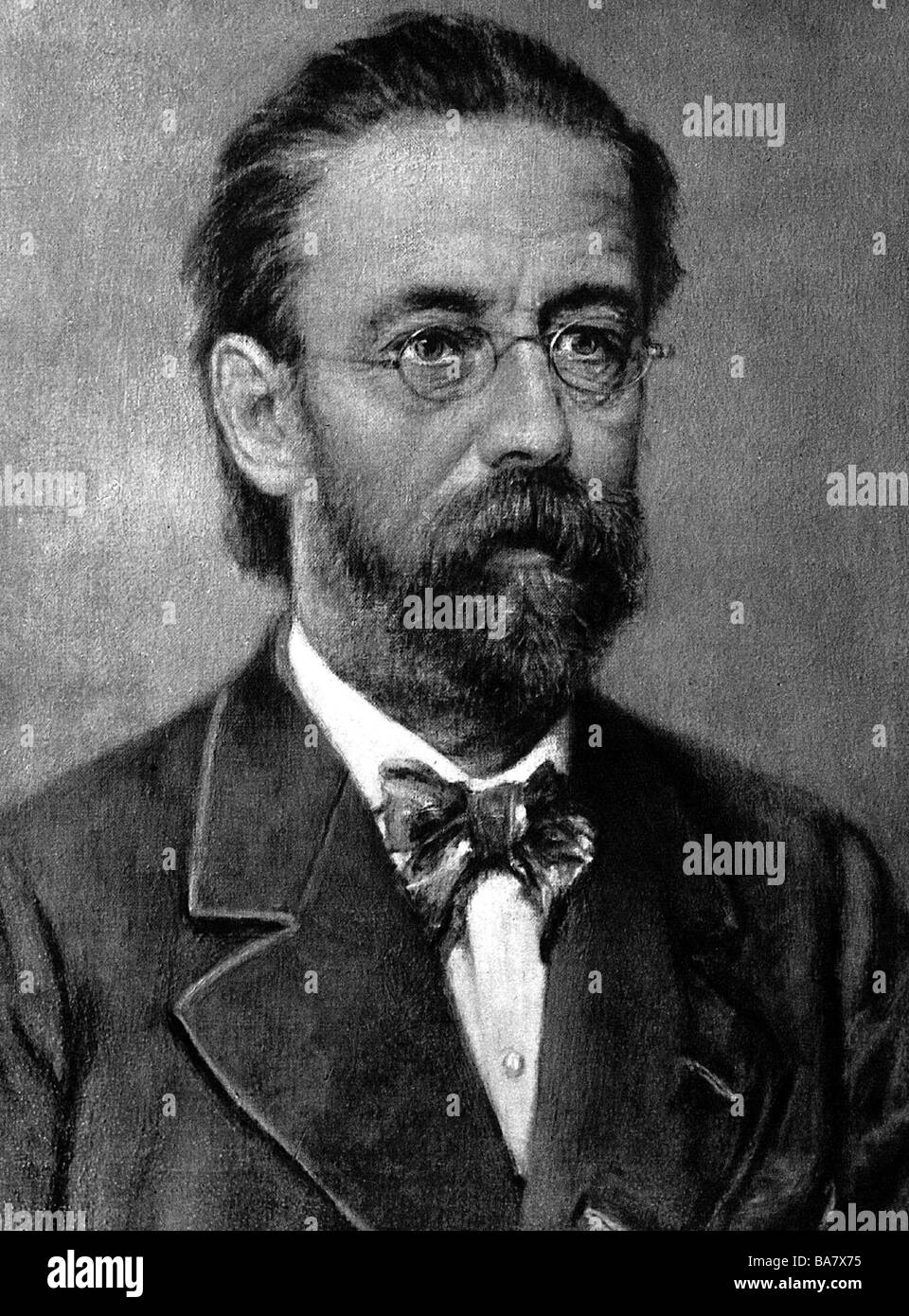 Smetana, Bedrich, 2.3.1824 - 12.5.1884, compositore ceco, pianista, ritratto, circa 1860, Foto Stock