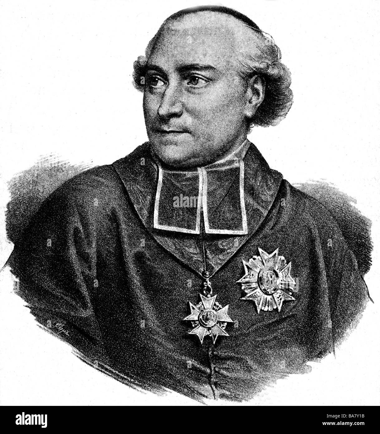 Fesch, Joseph, 3.1.1763 - 13.5.1839, cardinale francese, ritratto, litografia di Delpech, 19th secolo, Foto Stock