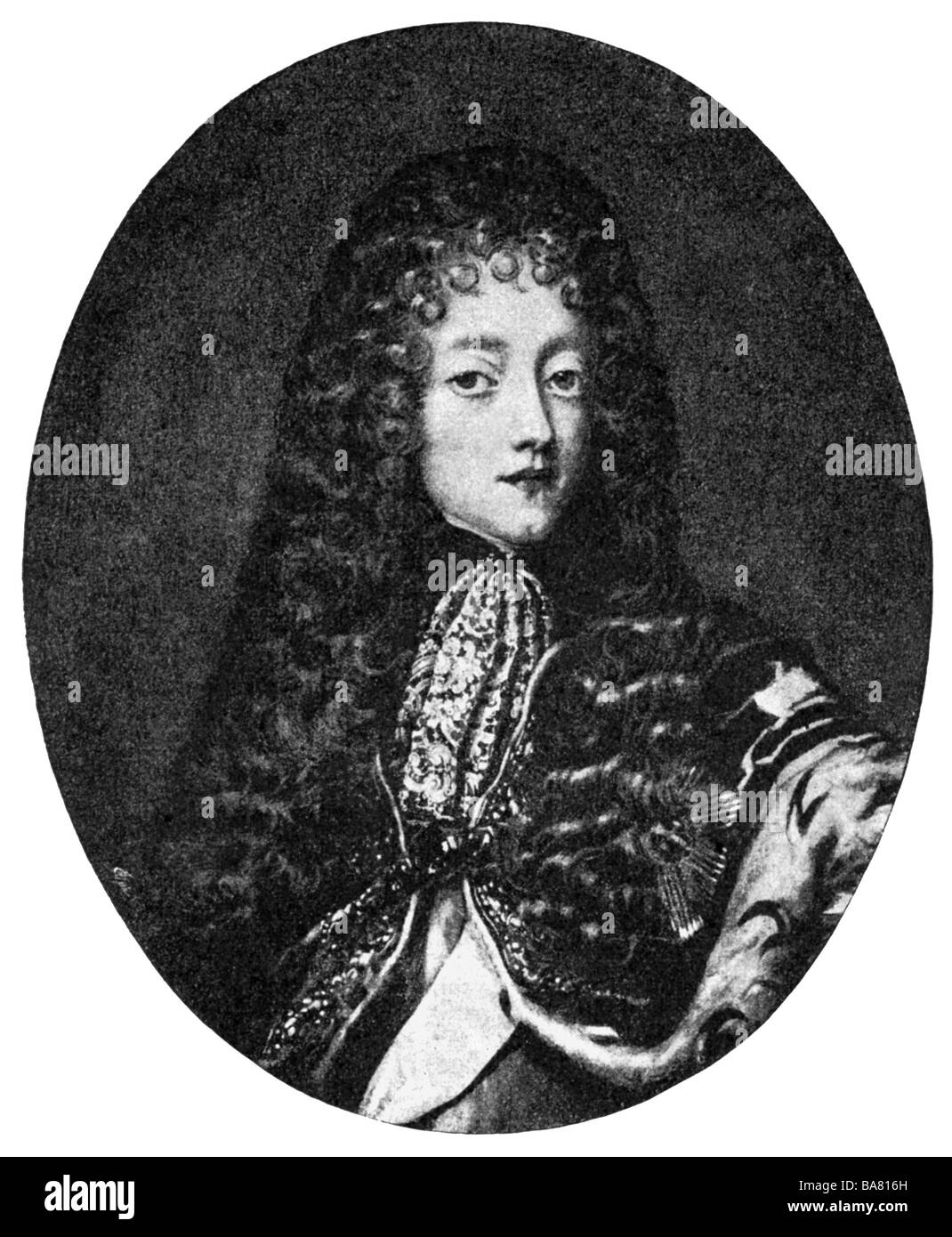 Federico IV re di Danimarca e Norvegia, 1699 - 1730, dopo la stampa di un dipinto contemporaneo da Krafft, tardo XVII secolo, artista del diritto d'autore non deve essere cancellata Foto Stock