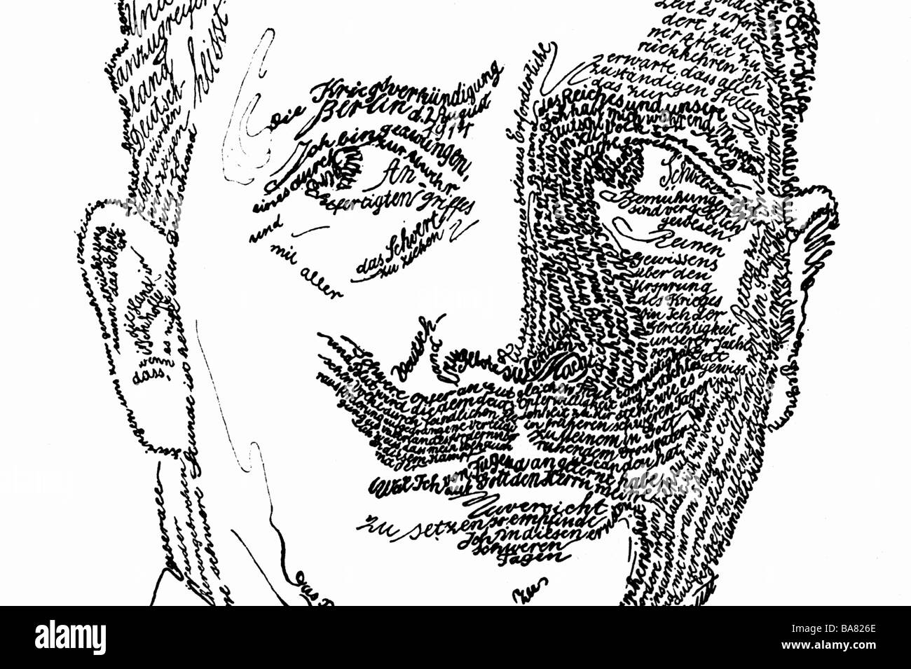 Guglielmo II, 27.1.1859 - 4.6.1941, Imperatore tedesco 15.6.1888 - 9.11.1918, caricatura, 20th secolo, , Foto Stock