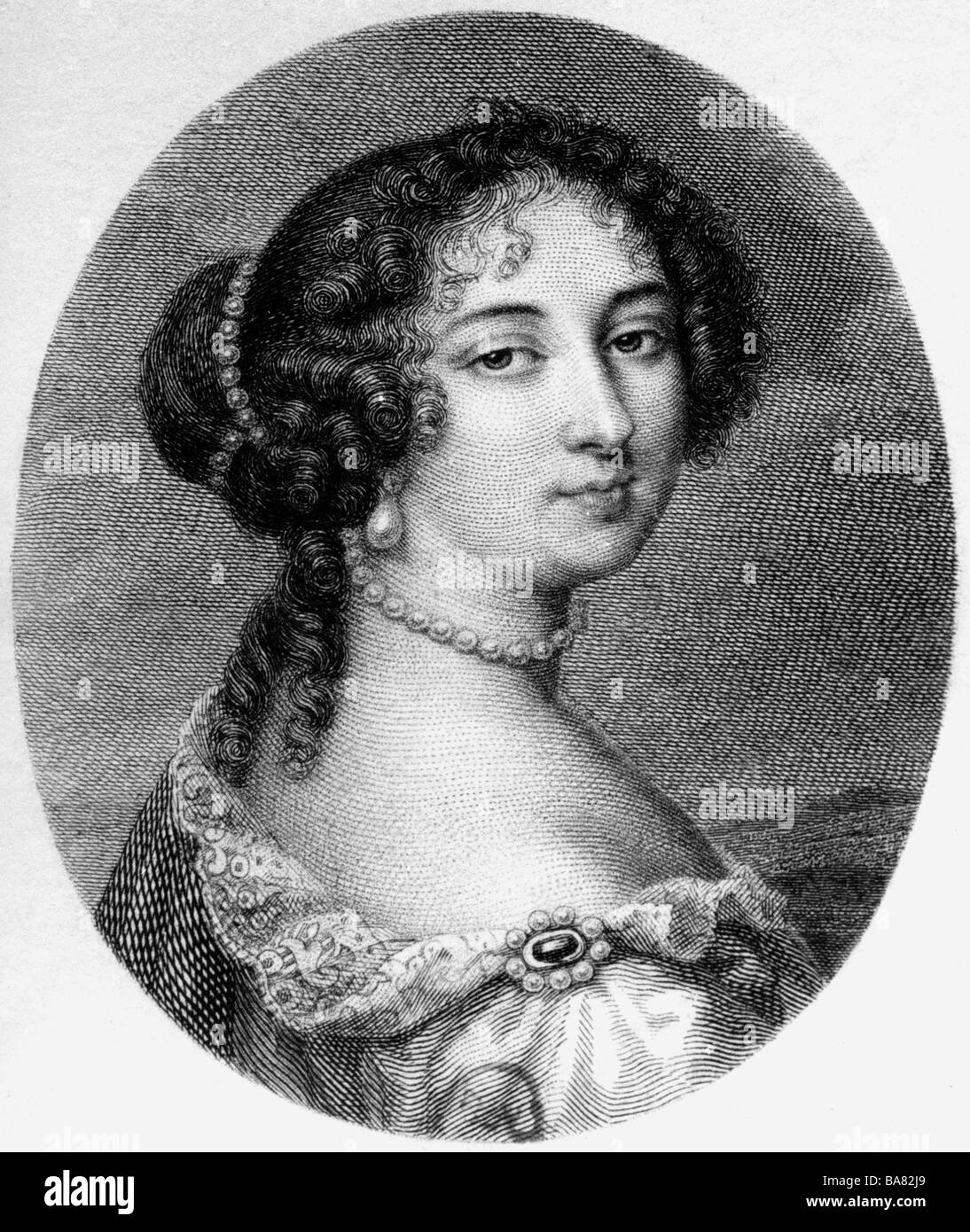 Maintenon, Francoise d' Augigne, Marquise de, 27.11.1635 - 15.4.1719, signora della corte francese, ritratto, incisione in legno, 19th secolo, , Foto Stock