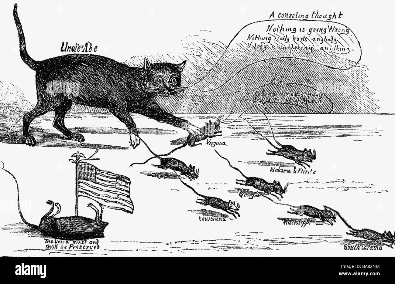 Lincoln, Abraham, 12.2.1809 - 15.4.1865, politico americano (Rep.), 16th Presidente degli Stati Uniti 4.3.1861 - , Foto Stock