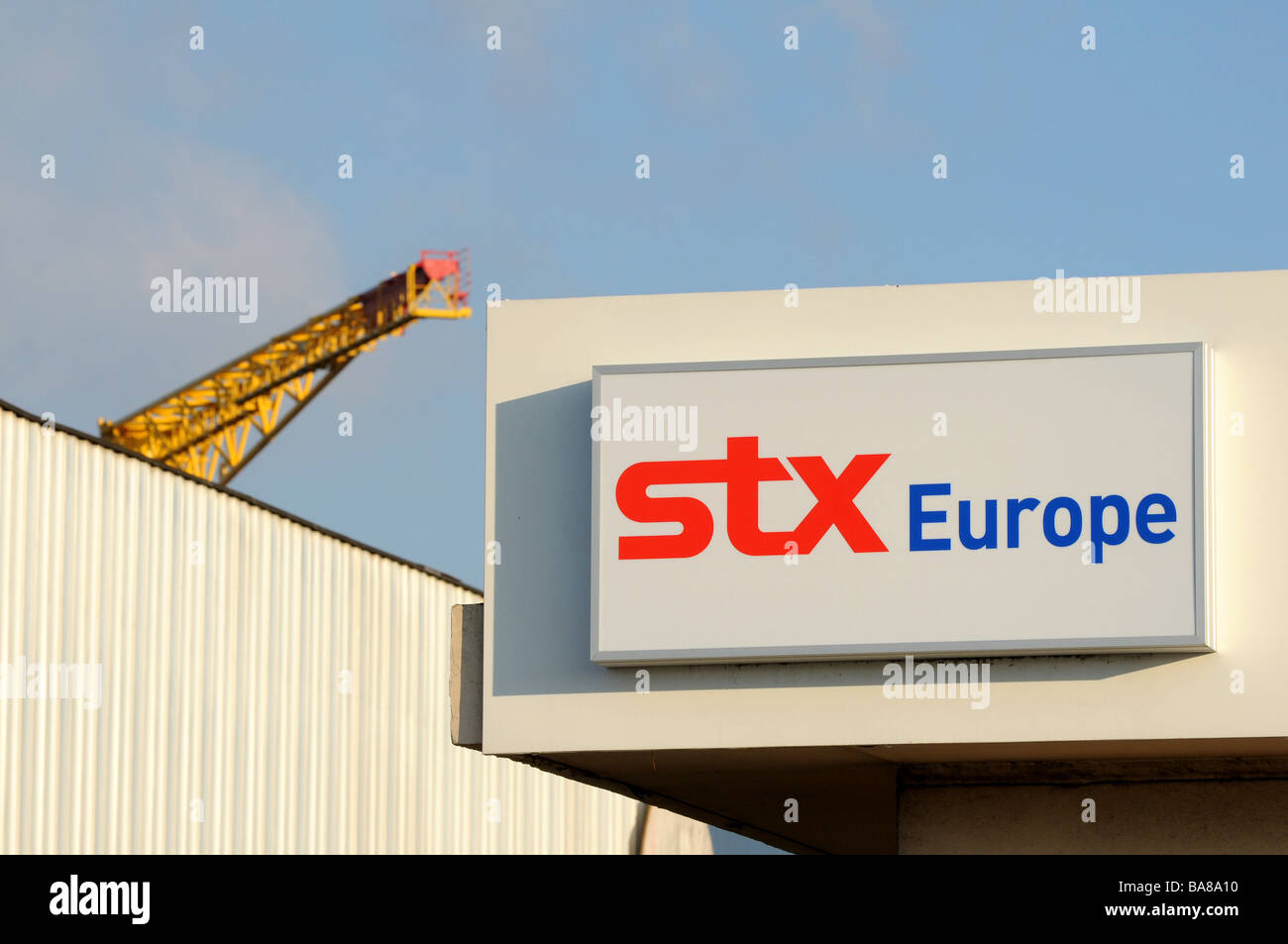 St-Nazaire (44) : STX Europa i cantieri navali (2009/01) Foto Stock