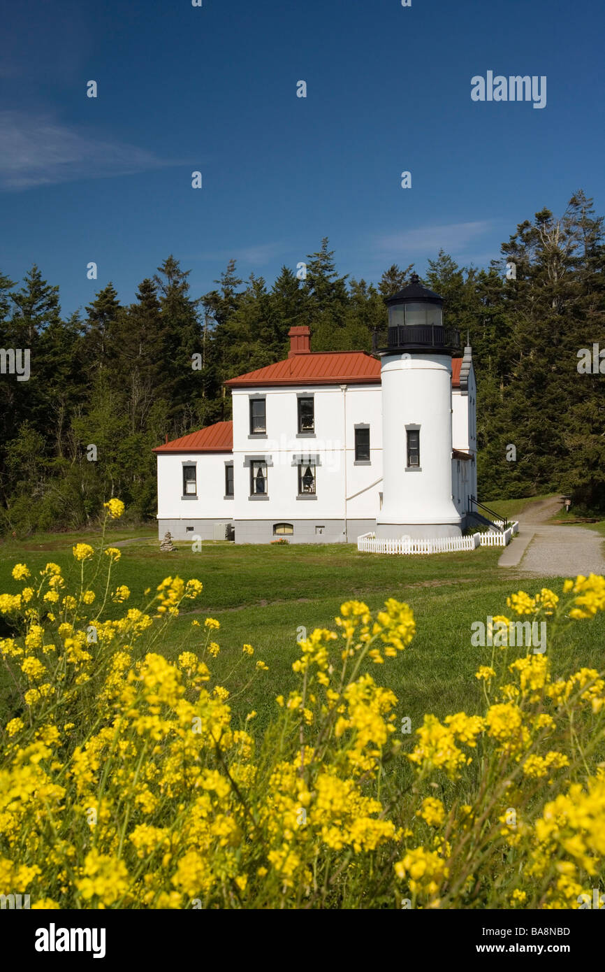 Admiralty Capo Faro - Fort Casey membro Park - Whidbey Island, Washington Foto Stock