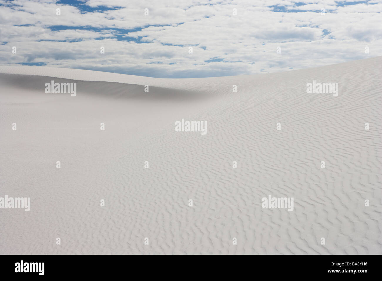 Le dune di sabbia bianca Foto Stock