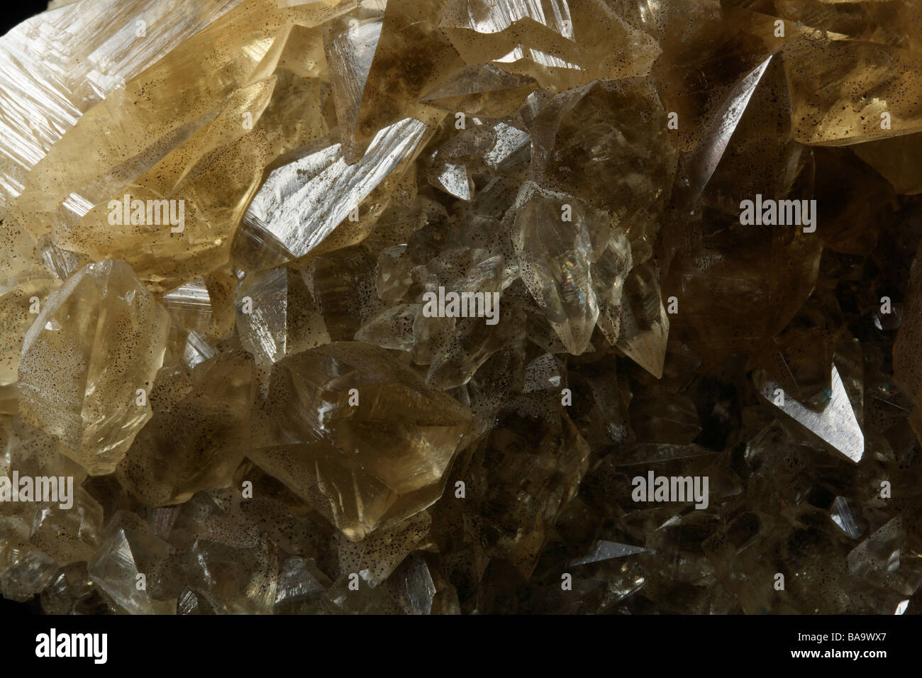 Cristallo di calcite Foto Stock