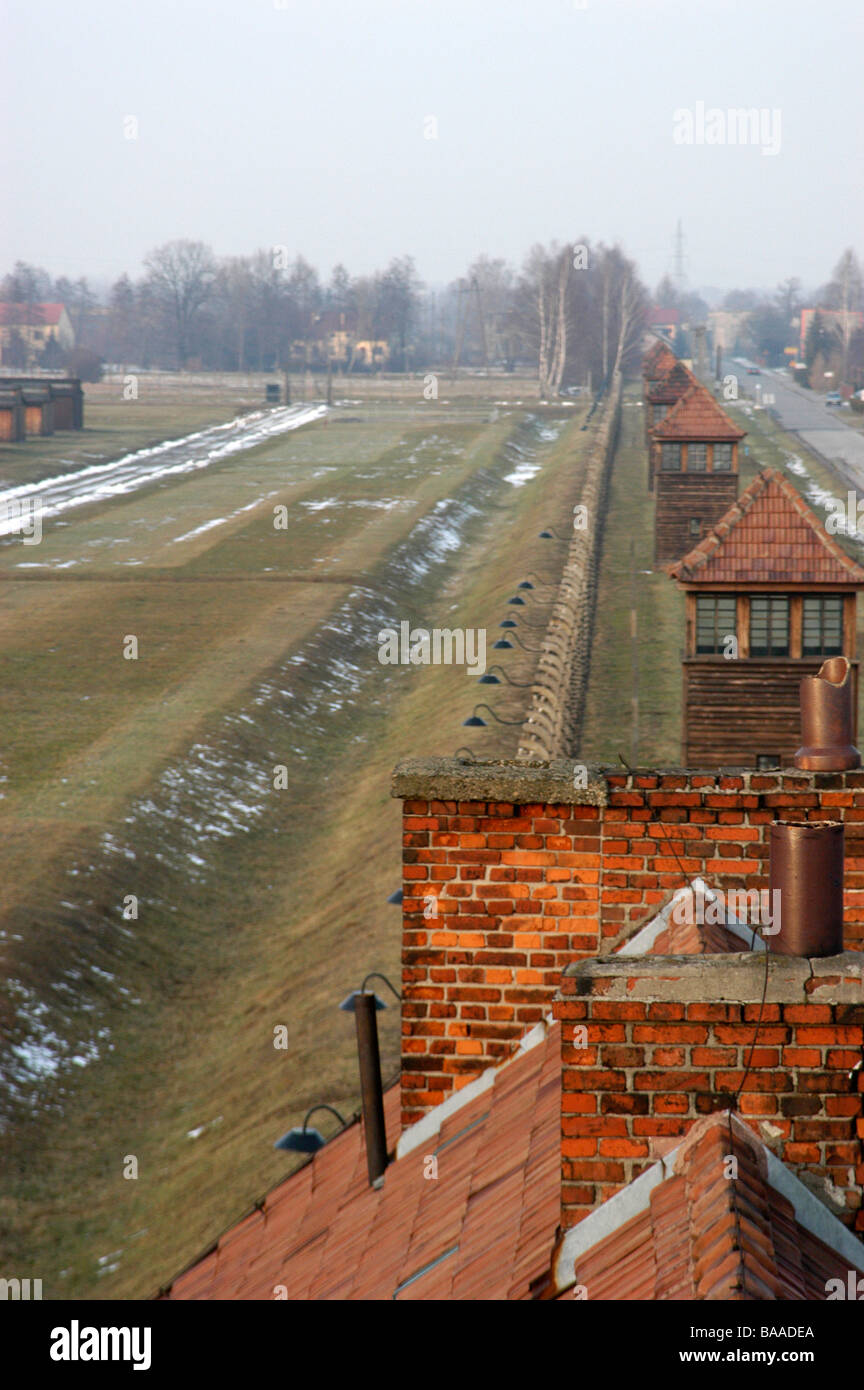Campo di concentramento di Auschwitz, Polonia Foto Stock