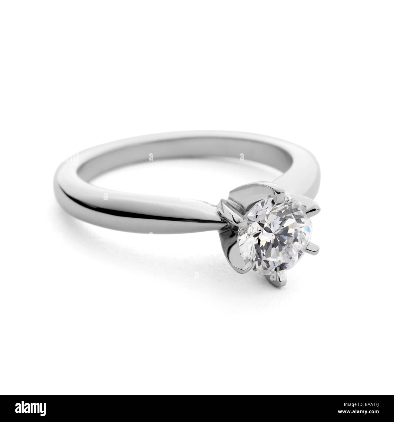 Il diamante solitario anello di fidanzamento Foto Stock