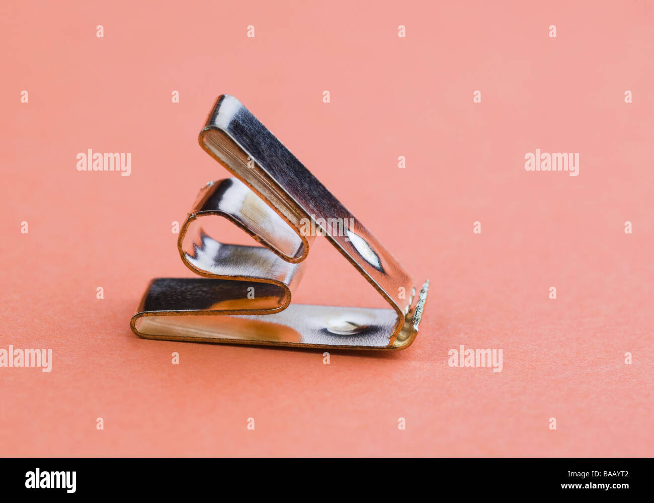 Close-up di un clip a tendina Foto Stock