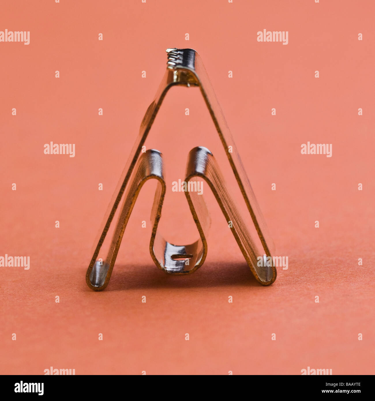 Close-up di un clip a tendina Foto Stock