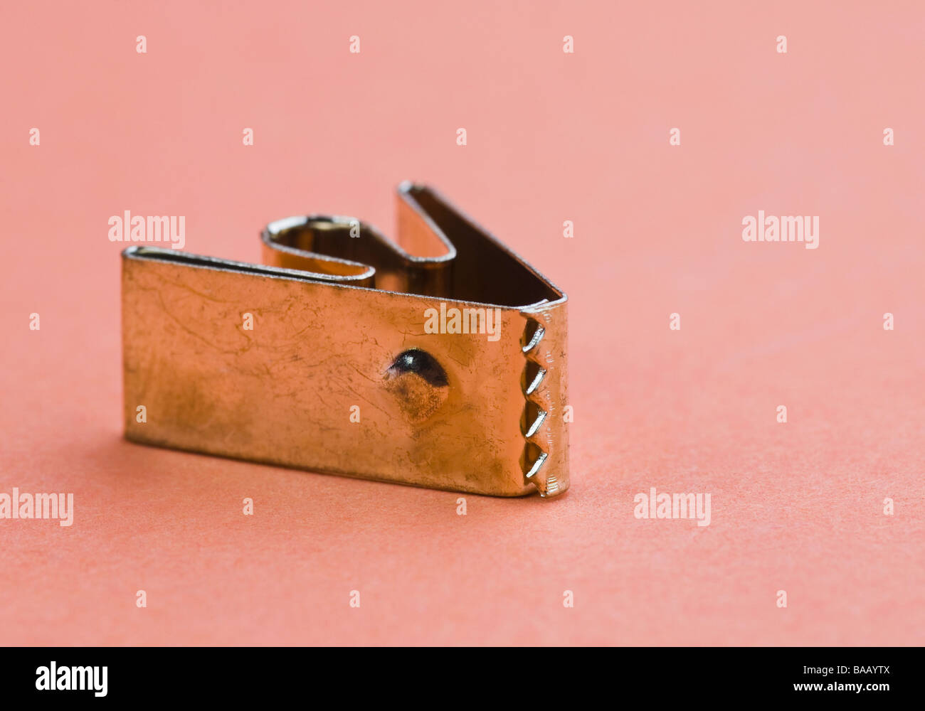 Close-up di un clip a tendina Foto Stock