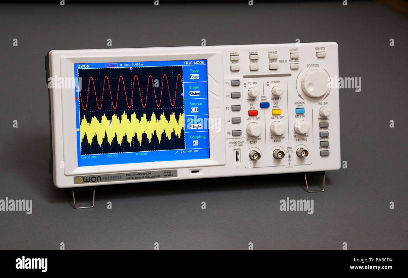 Archiviazione digitale oscillosope Foto Stock