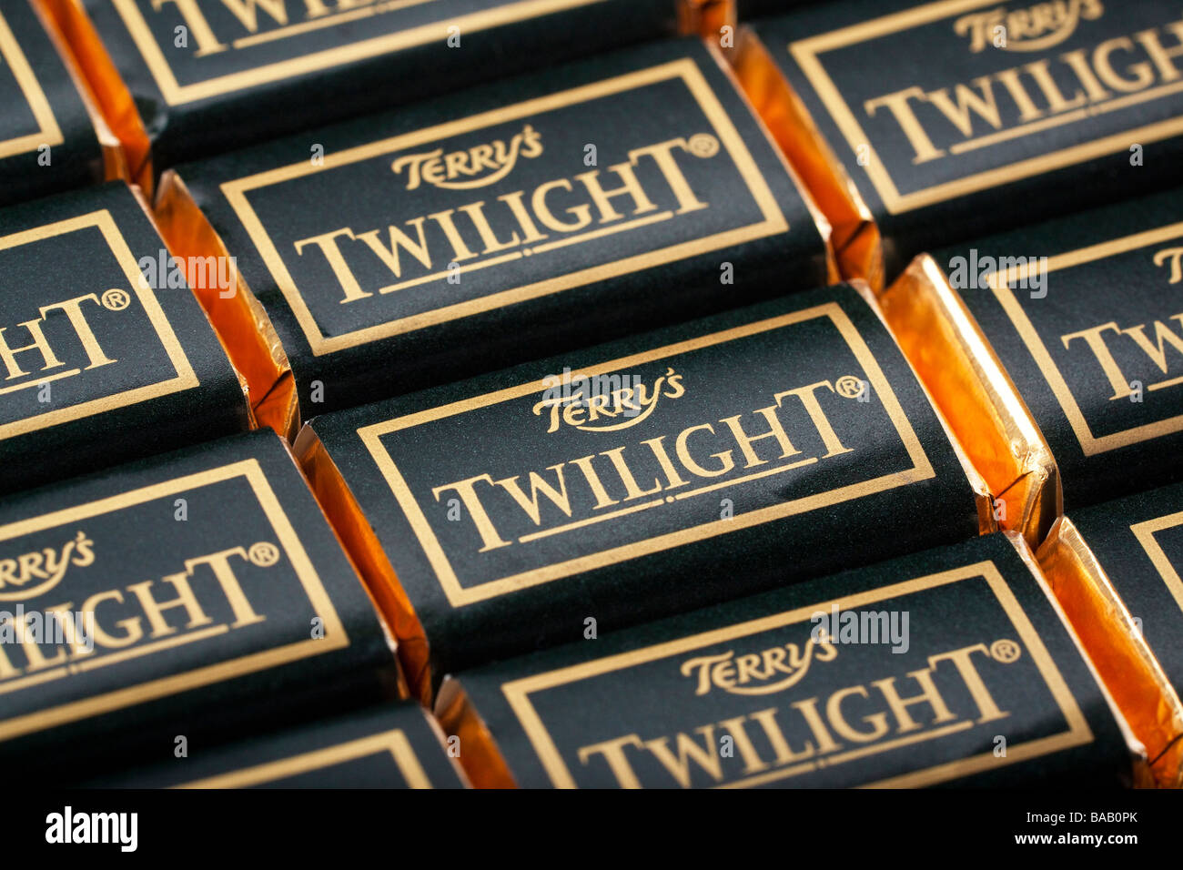 Terry il tramonto di menta fondente cioccolatini scuro Foto Stock