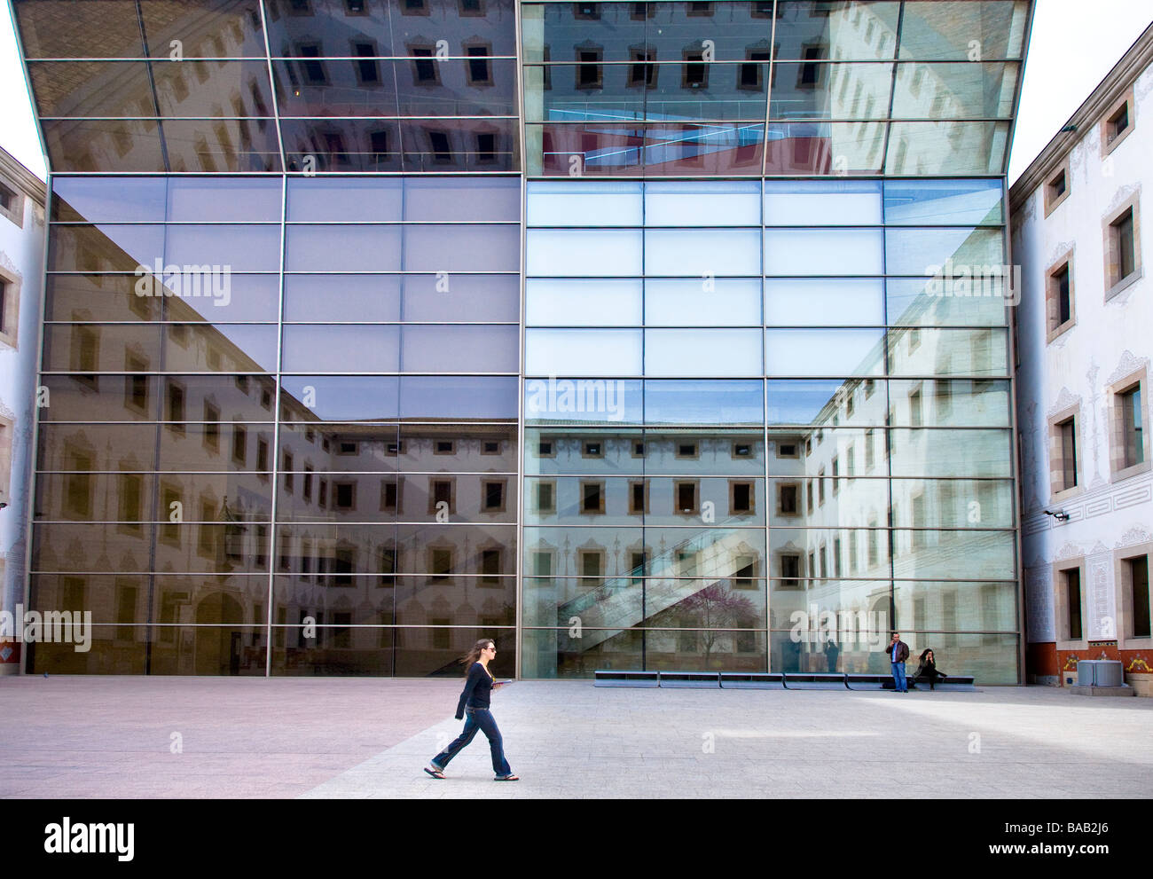 Barcellona centro per la cultura contemporanea situato nel quartiere del Raval nella Ciutat Vella distretto di Barcellona Spagna Cataunya Foto Stock