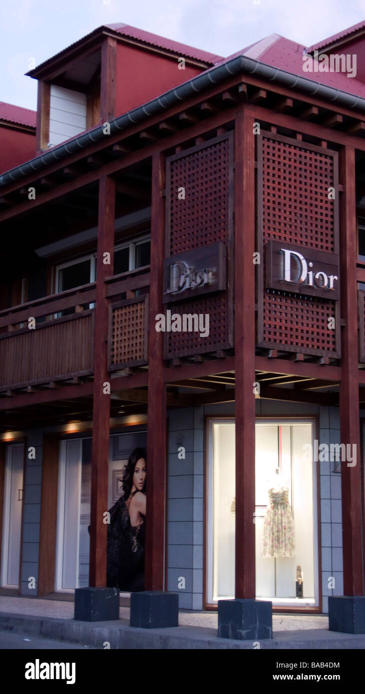 Dior designer boutique Gustavia St Barts Foto Stock