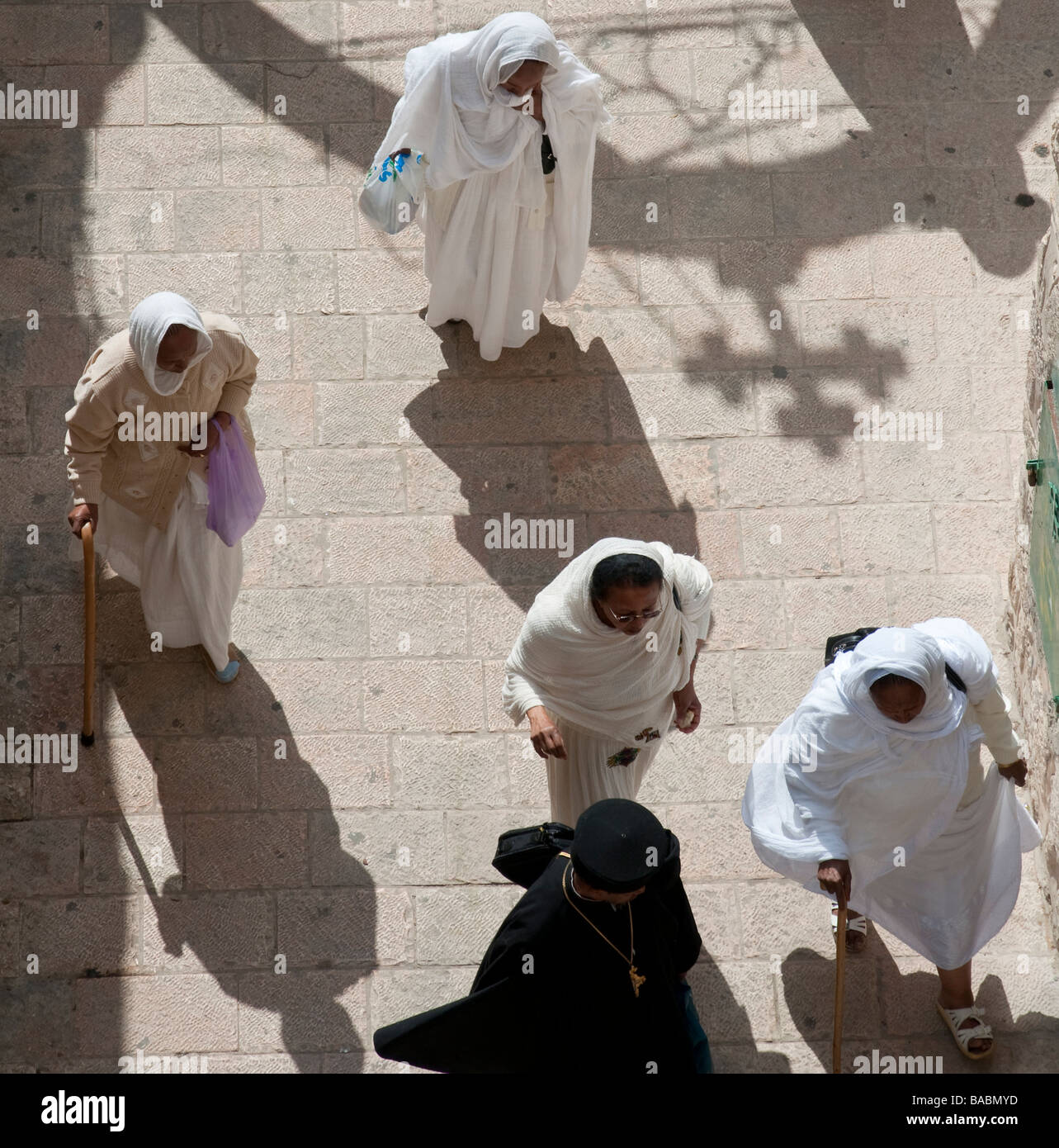 Israele Gerusalemme la città vecchia Via Dolorosa IX stazione Foto Stock