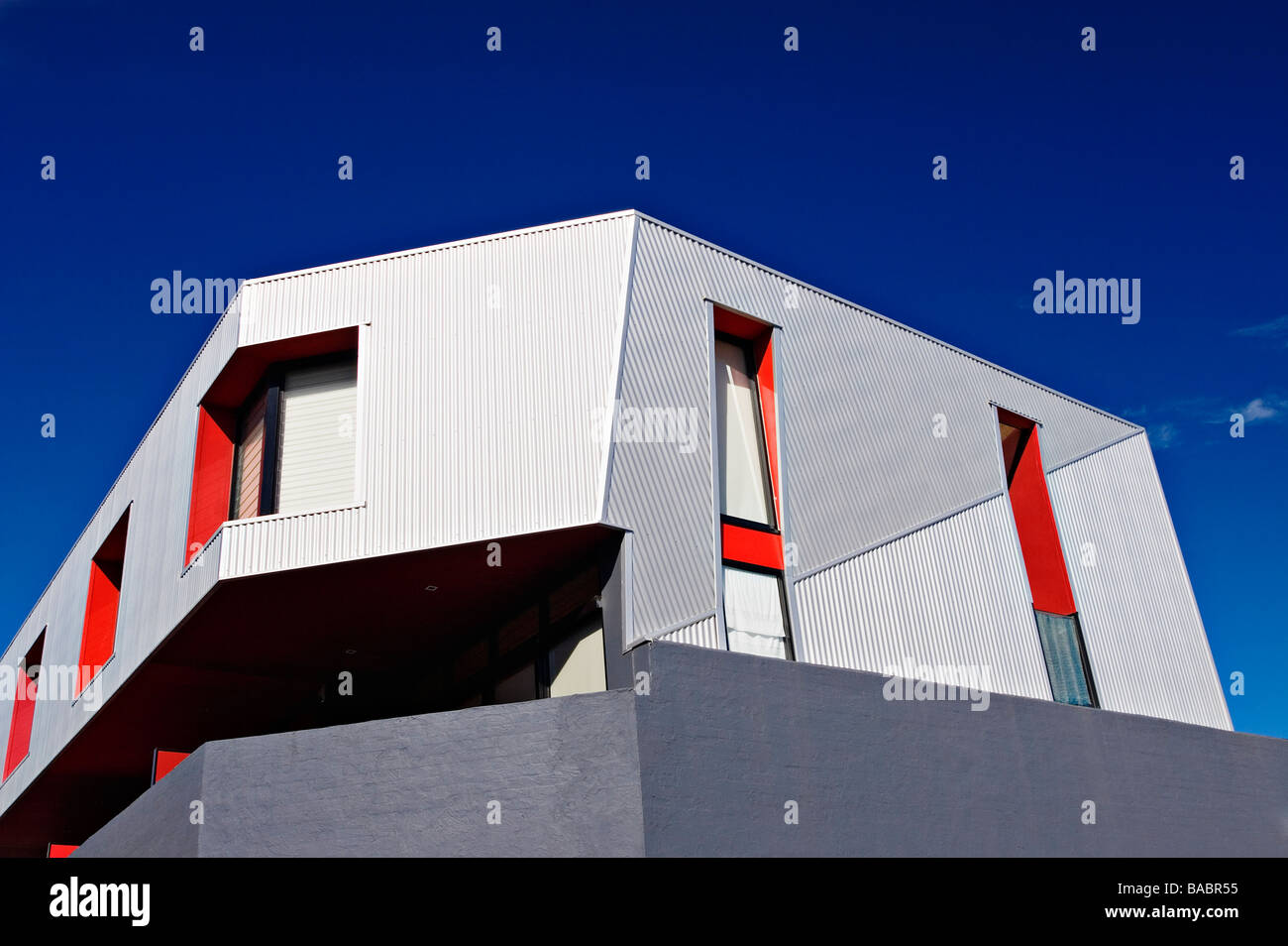 Architettura / un magazzino moderno appartamento di conversione. Melbourne Victoria Australia Foto Stock
