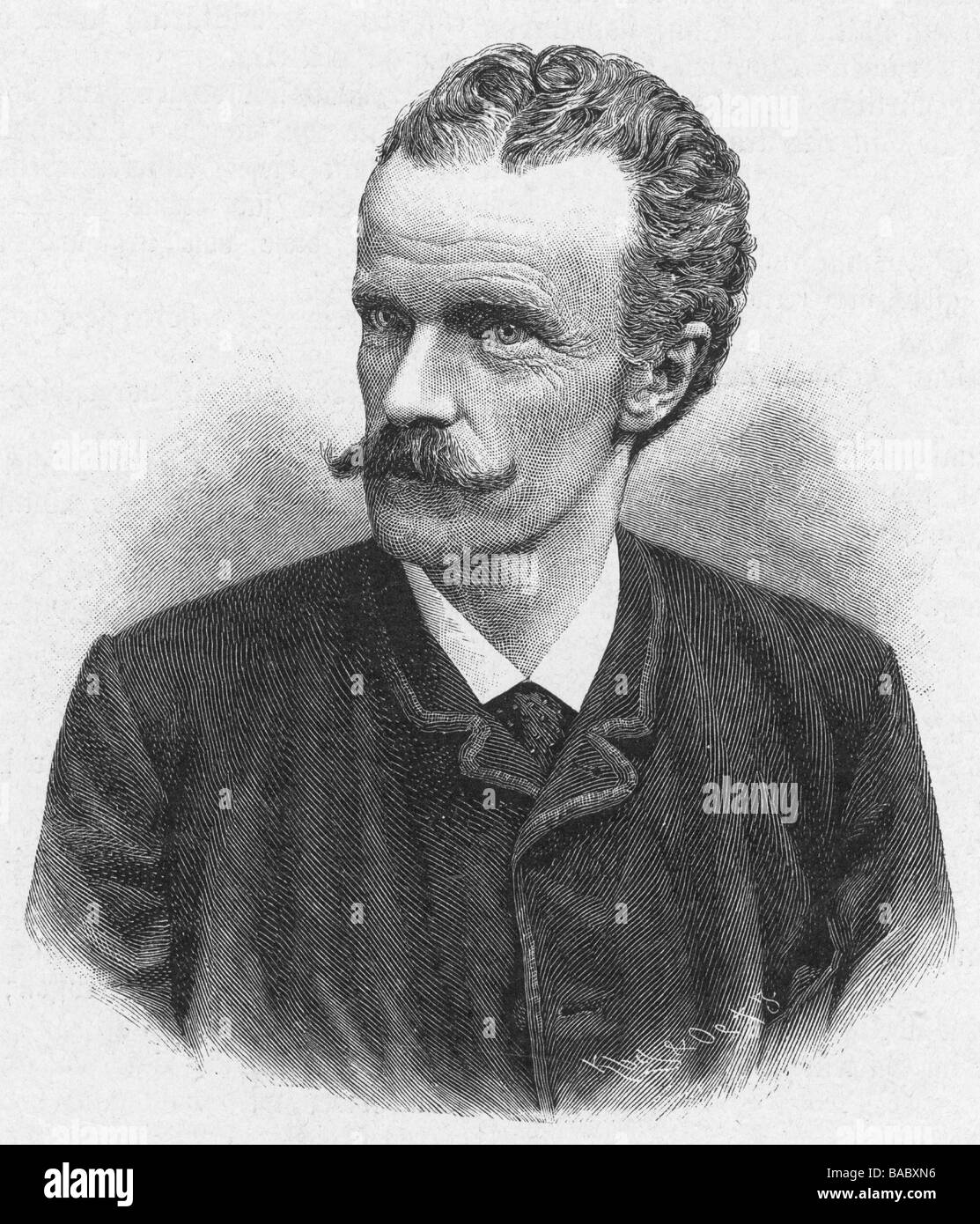 Karl Theodor, 9.8.1839 - 30.11.1909, Duca in Baviera, oftalmologo, ritratto, incisione in legno dopo la foto di H. von Perckhammer, Merano, circa 1885, Foto Stock