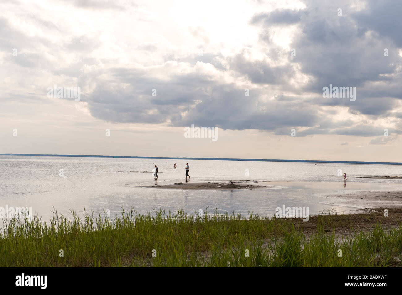Estonia (Paesi Baltici), Parnu, il paese principale stazione balneare, Baia Foto Stock
