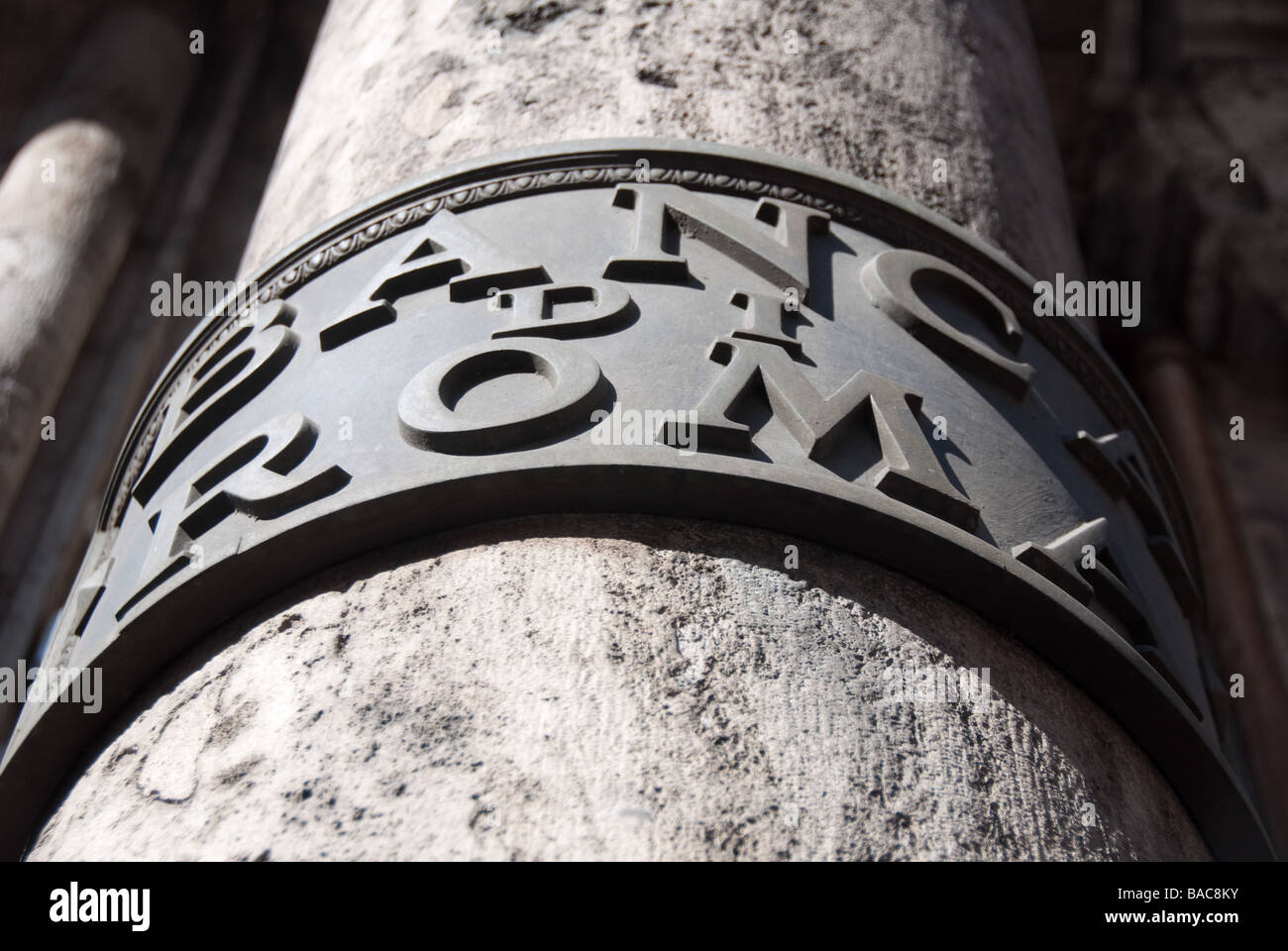 Banca di Roma sede centrale segno Foto Stock