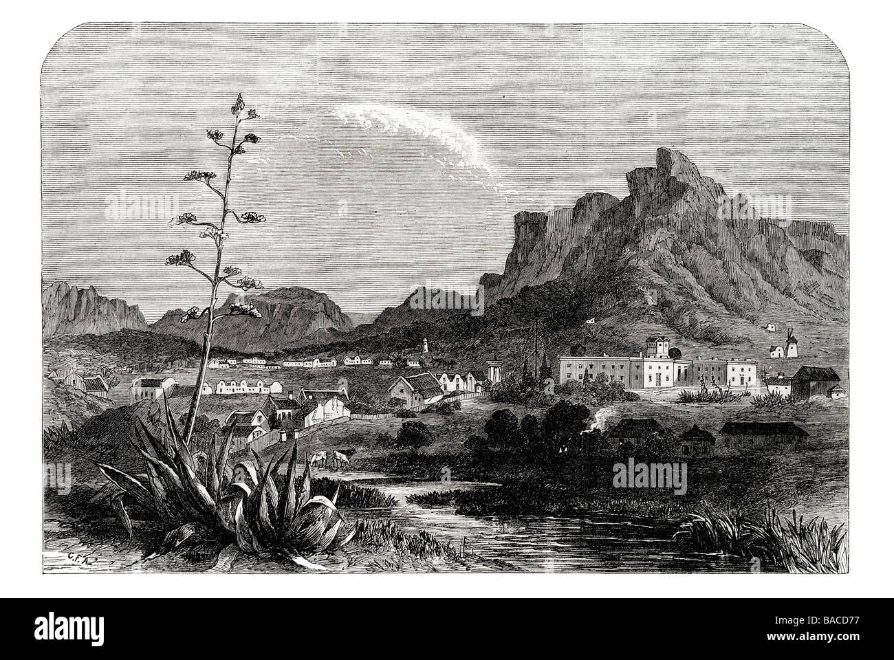 South African Osservatorio Astronomico royal Observatory cape town 1865 Foto Stock