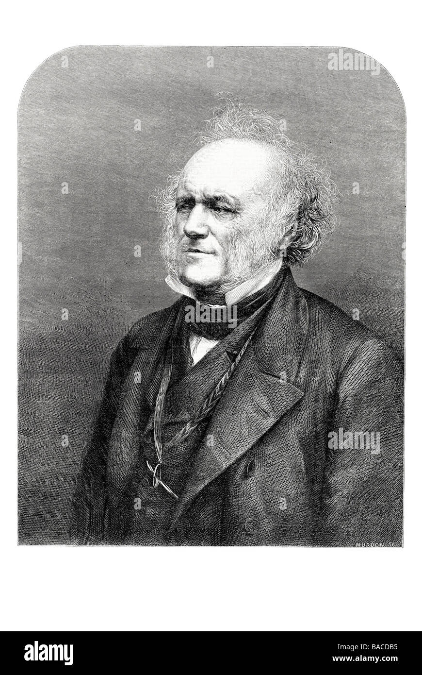 Sir Charles Lyell Baronet 1KT FRS 1797 1875 Scottish avvocato geologo proponente uniformitarianism 1865 Foto Stock