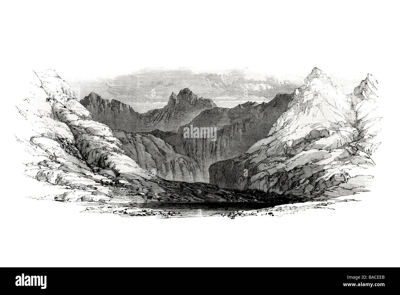 Glen Harticorry 1868 Foto Stock