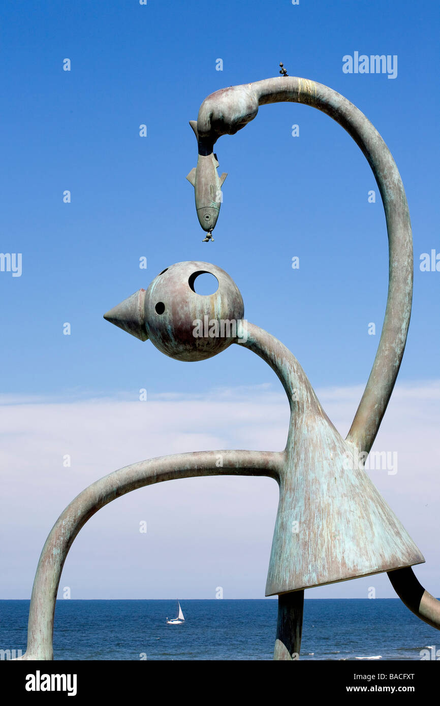 Paesi Bassi Olanda meridionale Provincia, l'Aia, Scheveningen distretto, Piazza di Beelden aan Zee Museum, Tom Otterness Foto Stock