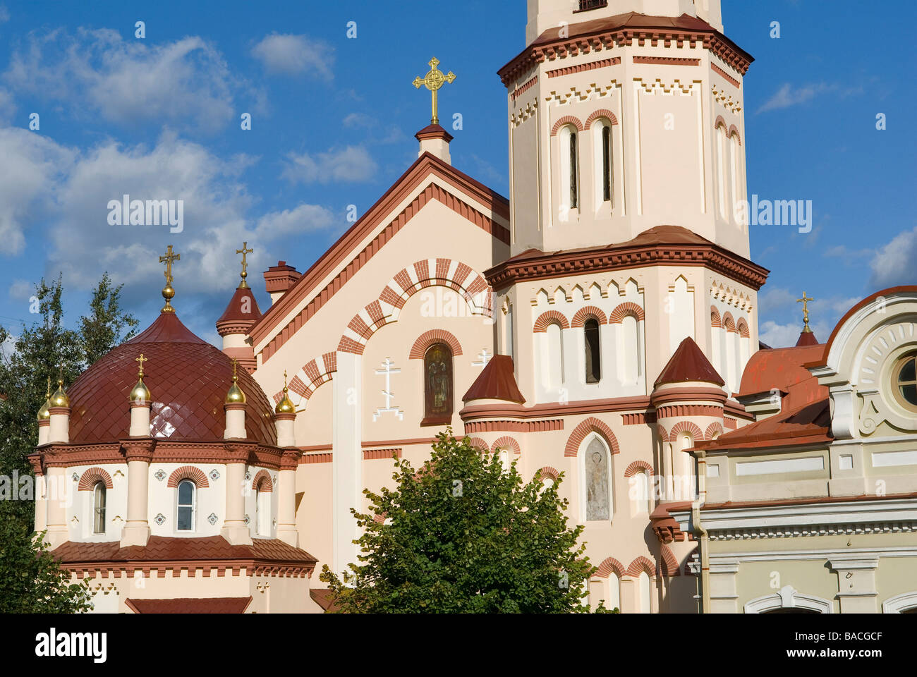 La Lituania (paesi baltici), Vilnius, centro storico, classificato come patrimonio mondiale dall' UNESCO, St Nicholas (St Parascheva) Foto Stock