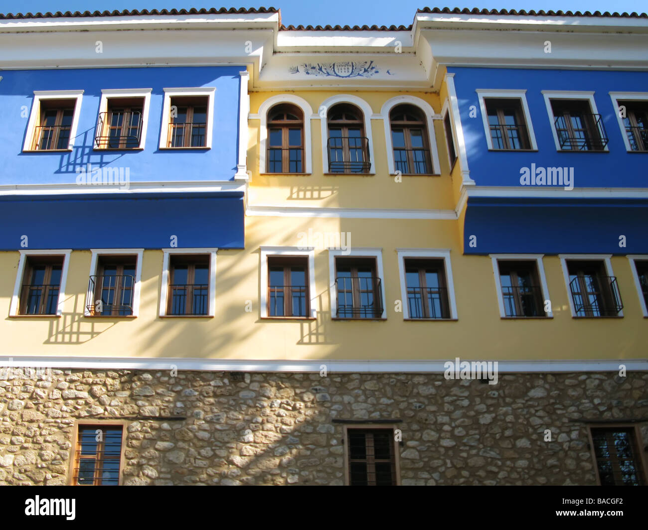 Casa restaurata nel vecchio quartiere ebraico, Veria, Grecia Foto Stock