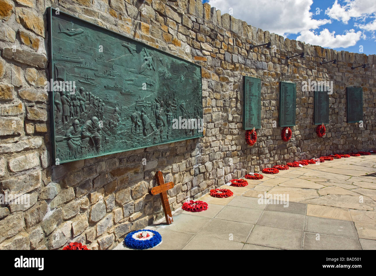 Monumento alla guerra delle Falkland. Stanley, Isole Falkland. Foto Stock