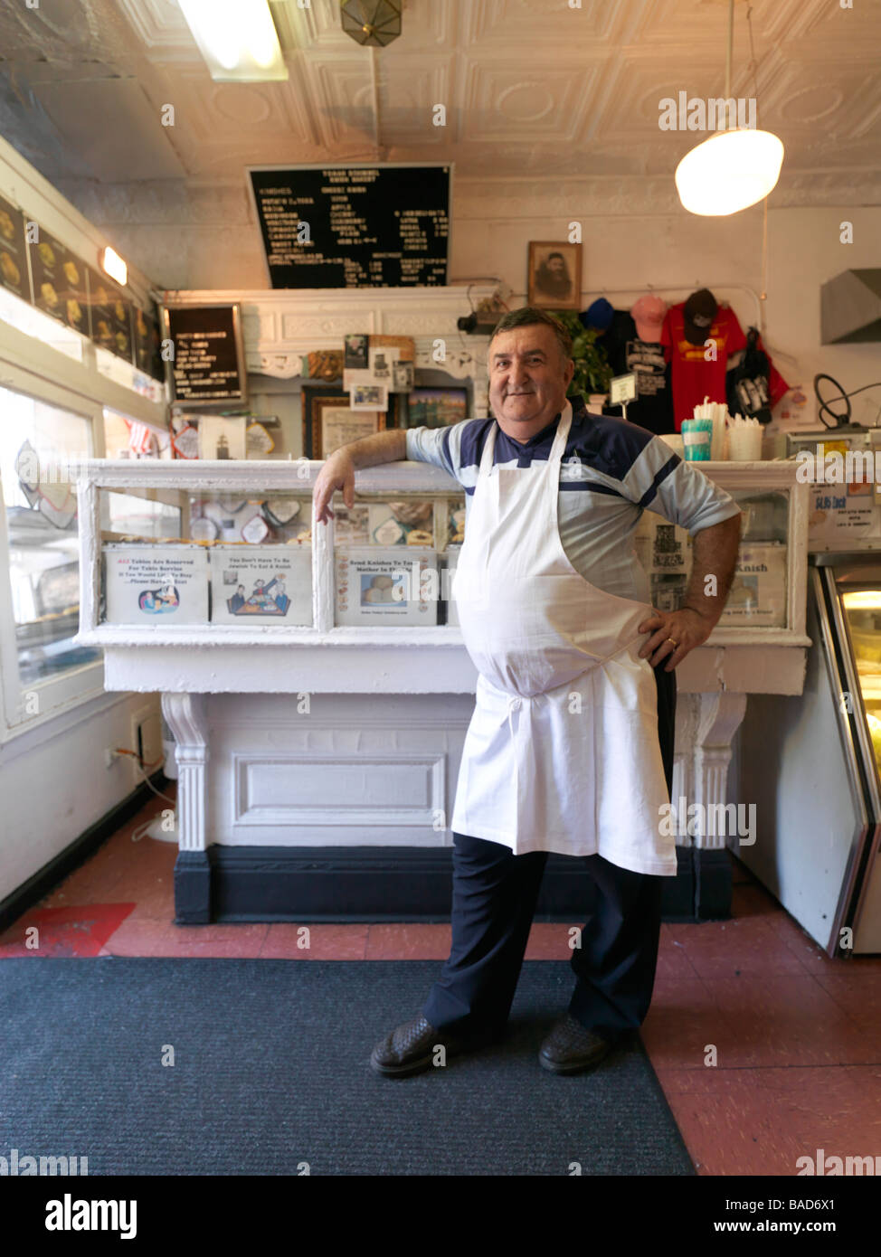 Il Yonah Schimmel Knishery in New York s Lower East Side. Foto Stock