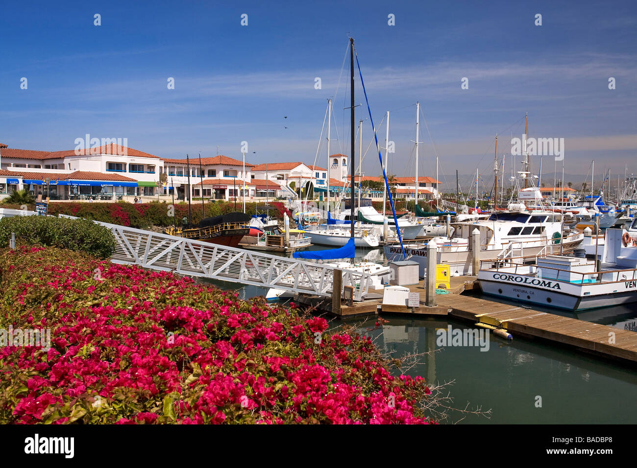 Gli Stati Uniti, California, Ventura, Ventura Harbour Village Foto Stock