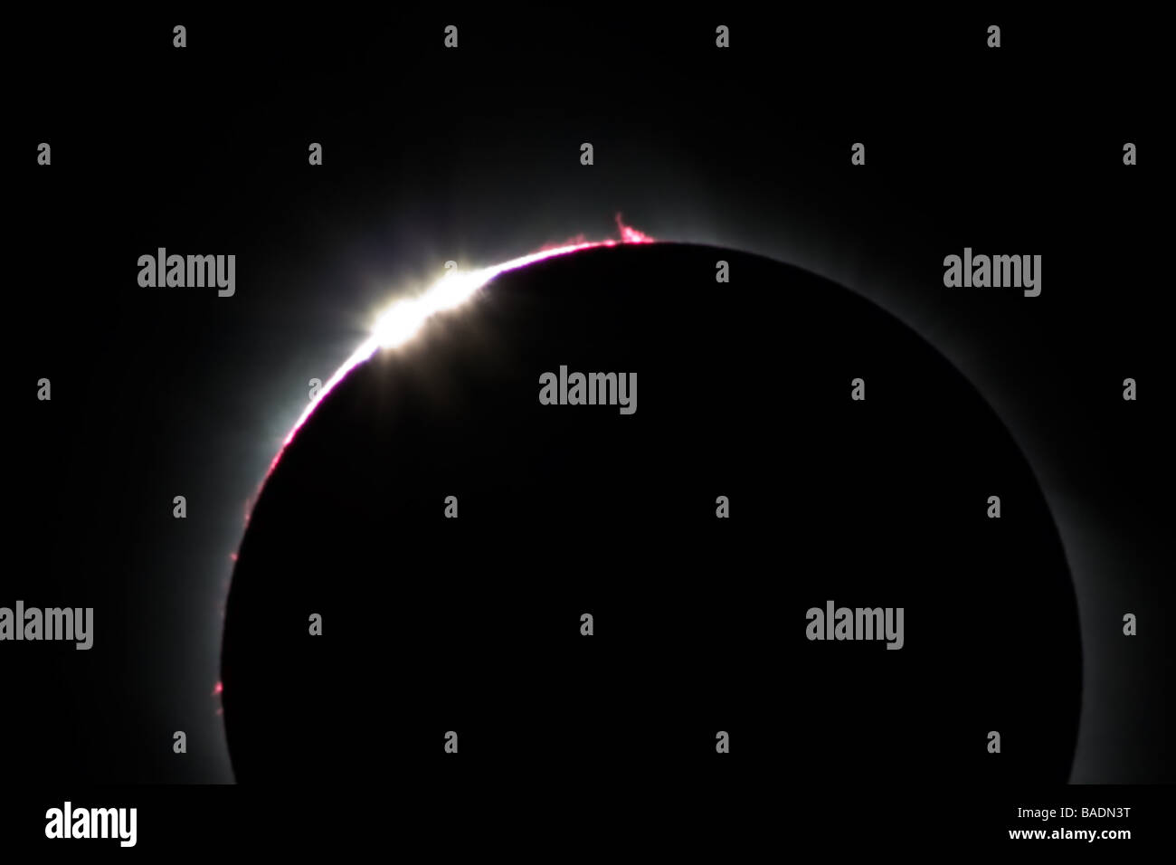 Eclisse Solare Totale Foto Stock