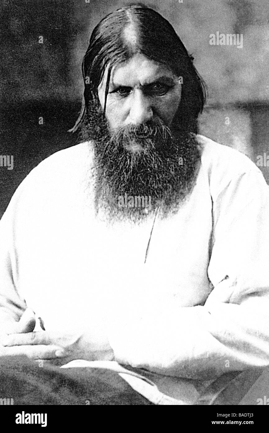 GRIGORI RASPUTIN contadina russa e sedicente anziano religiosa (1871-1916) Foto Stock