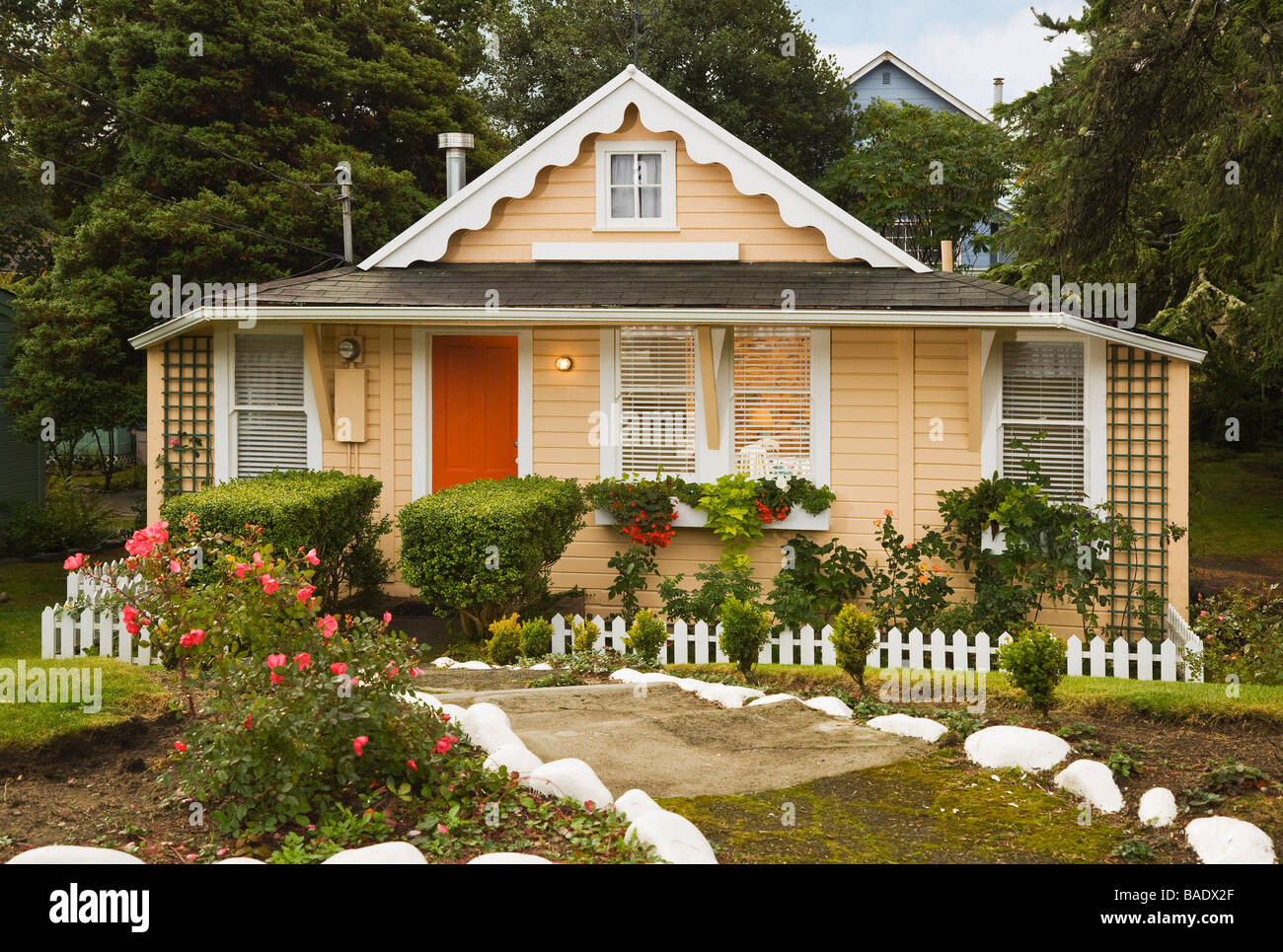 Affitto cottage in mare, Oregon, Stati Uniti d'America Foto Stock