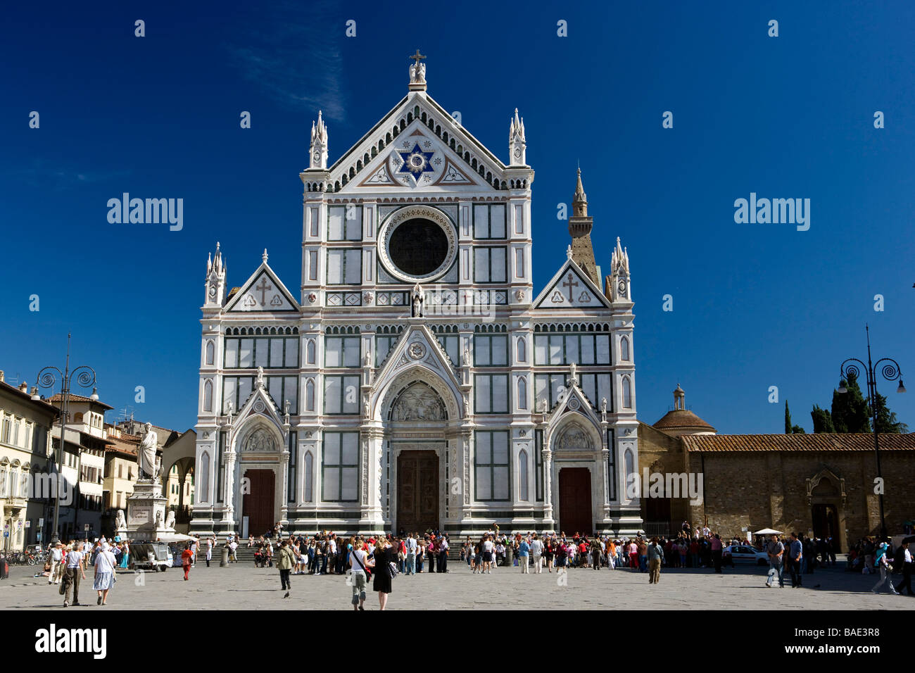 Basilica di Santa Croce a Firenze Toscana Italia Foto Stock