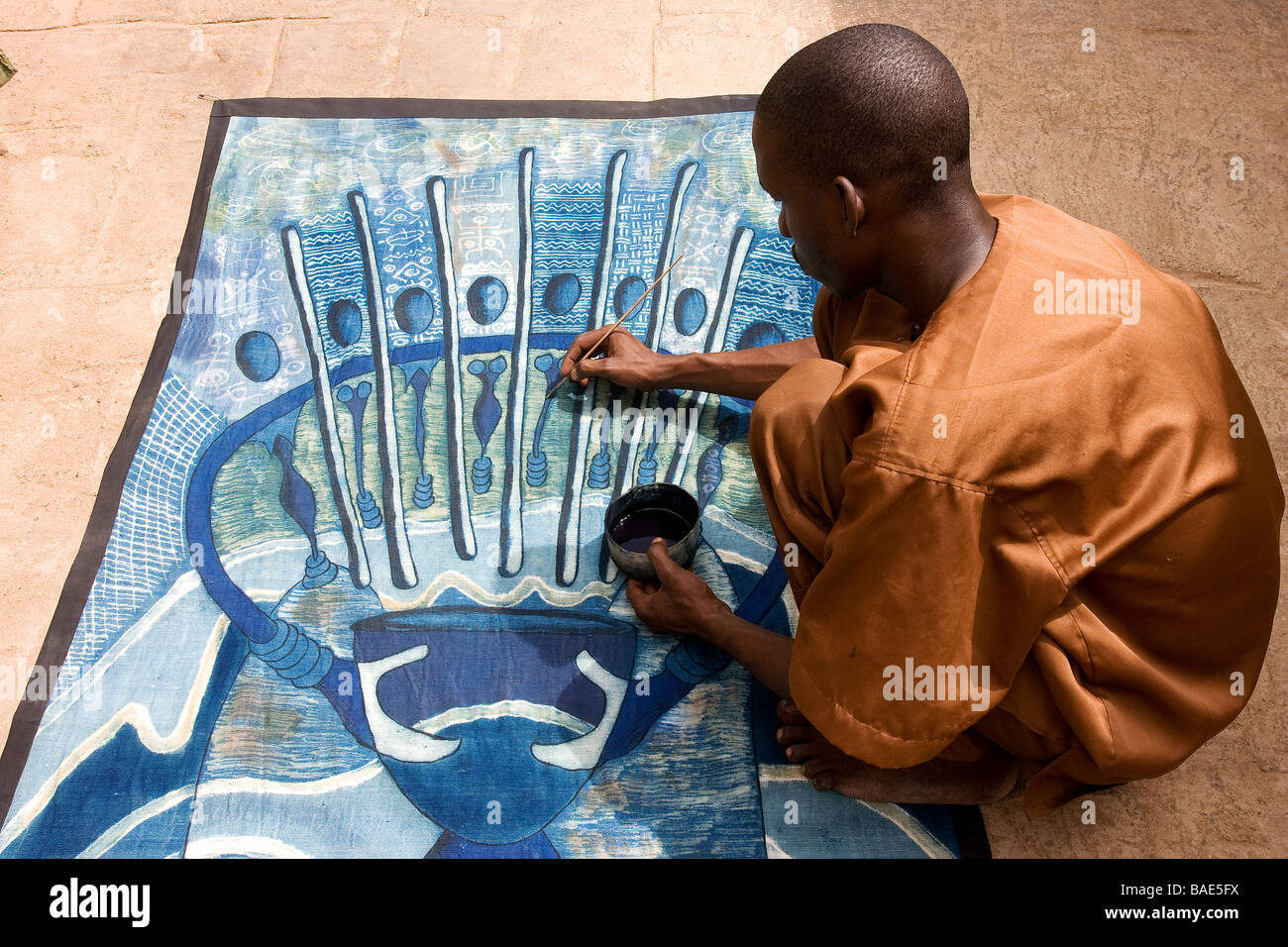 Mali Segou Ndomo Colorante Naturale Workshop Creazione Di