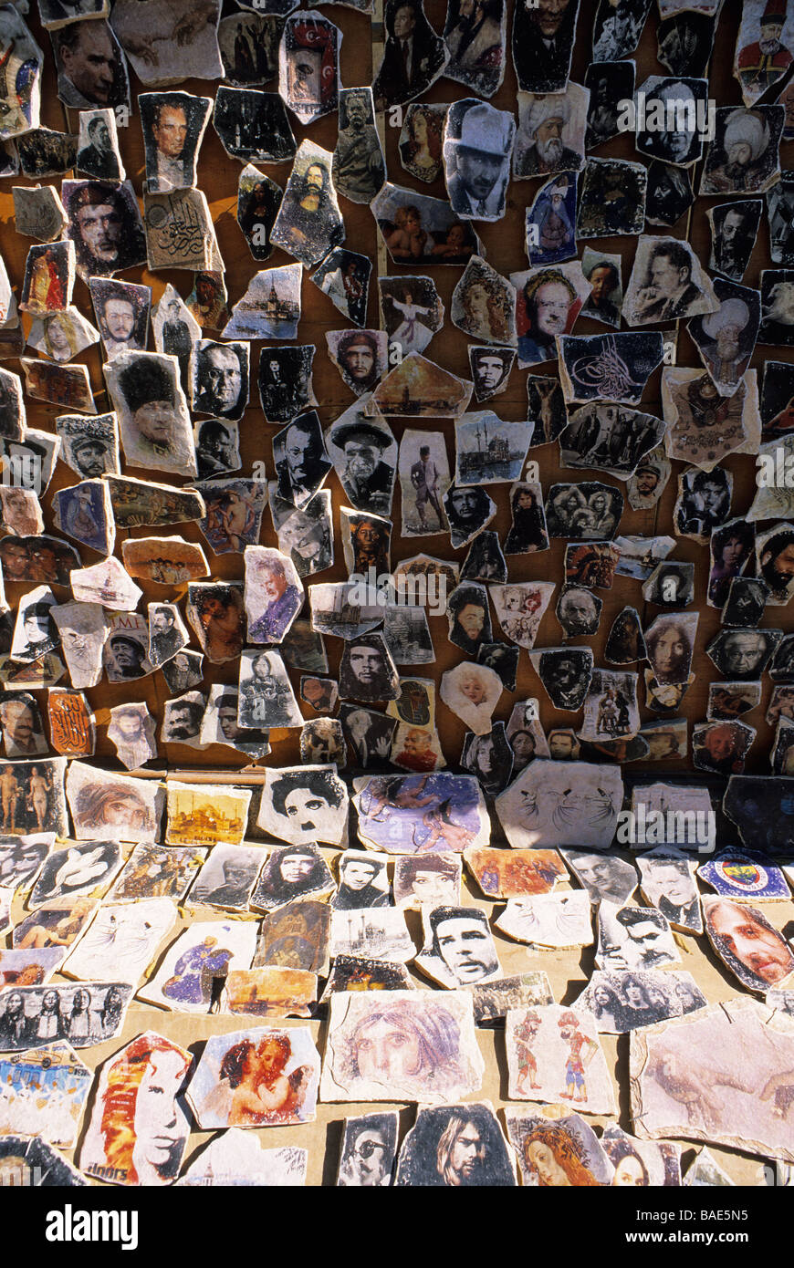 Turchia, Istanbul, sia nel caso in cui le persone famose opere d'arte di riproduzione sono venduti Foto Stock