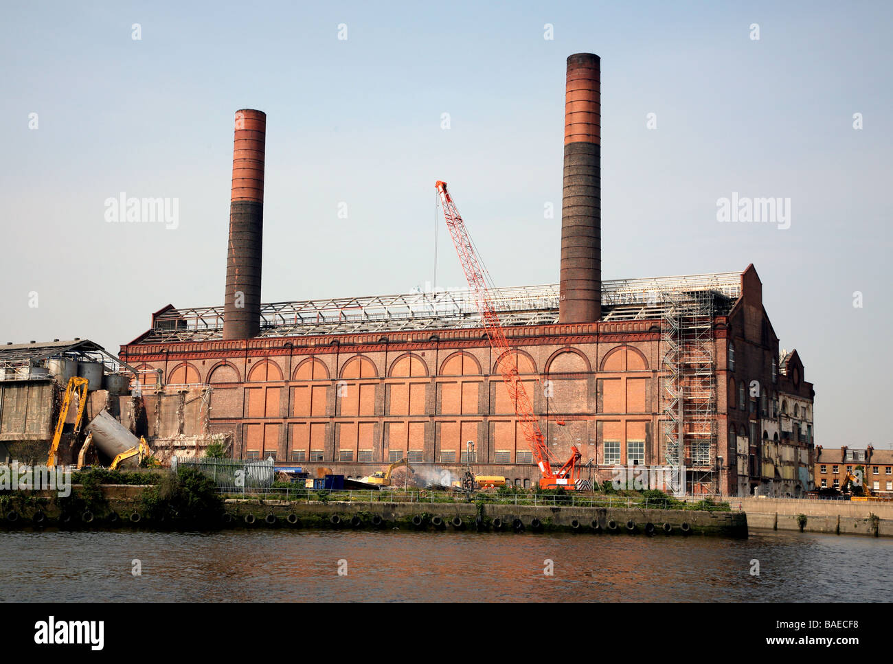 Ex lotti Road power station Chelsea Londra 2009 Foto Stock