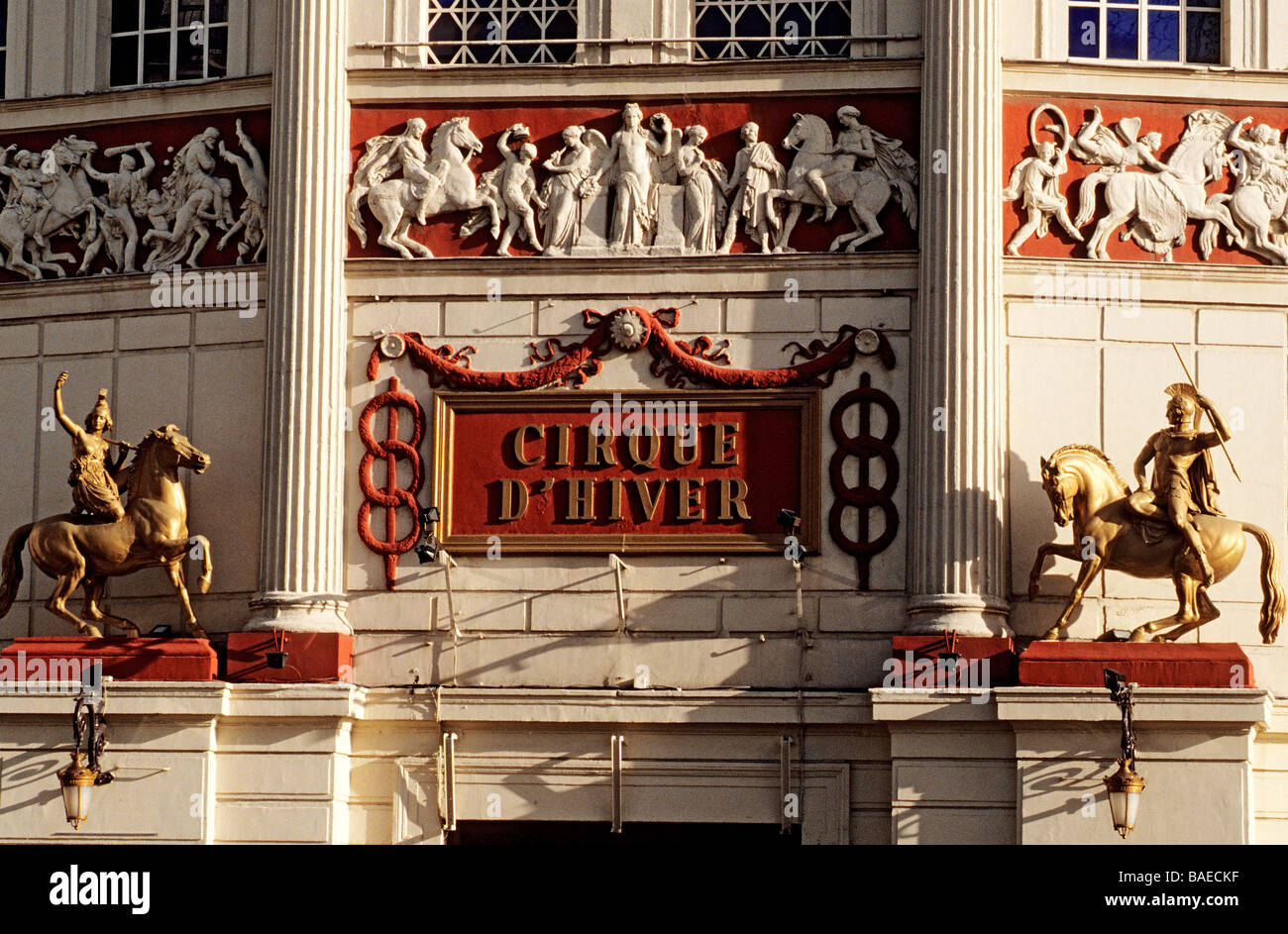 Francia, Parigi, boulevard des Filles du Calvaire il Cirque d'Hiver, Foto Stock