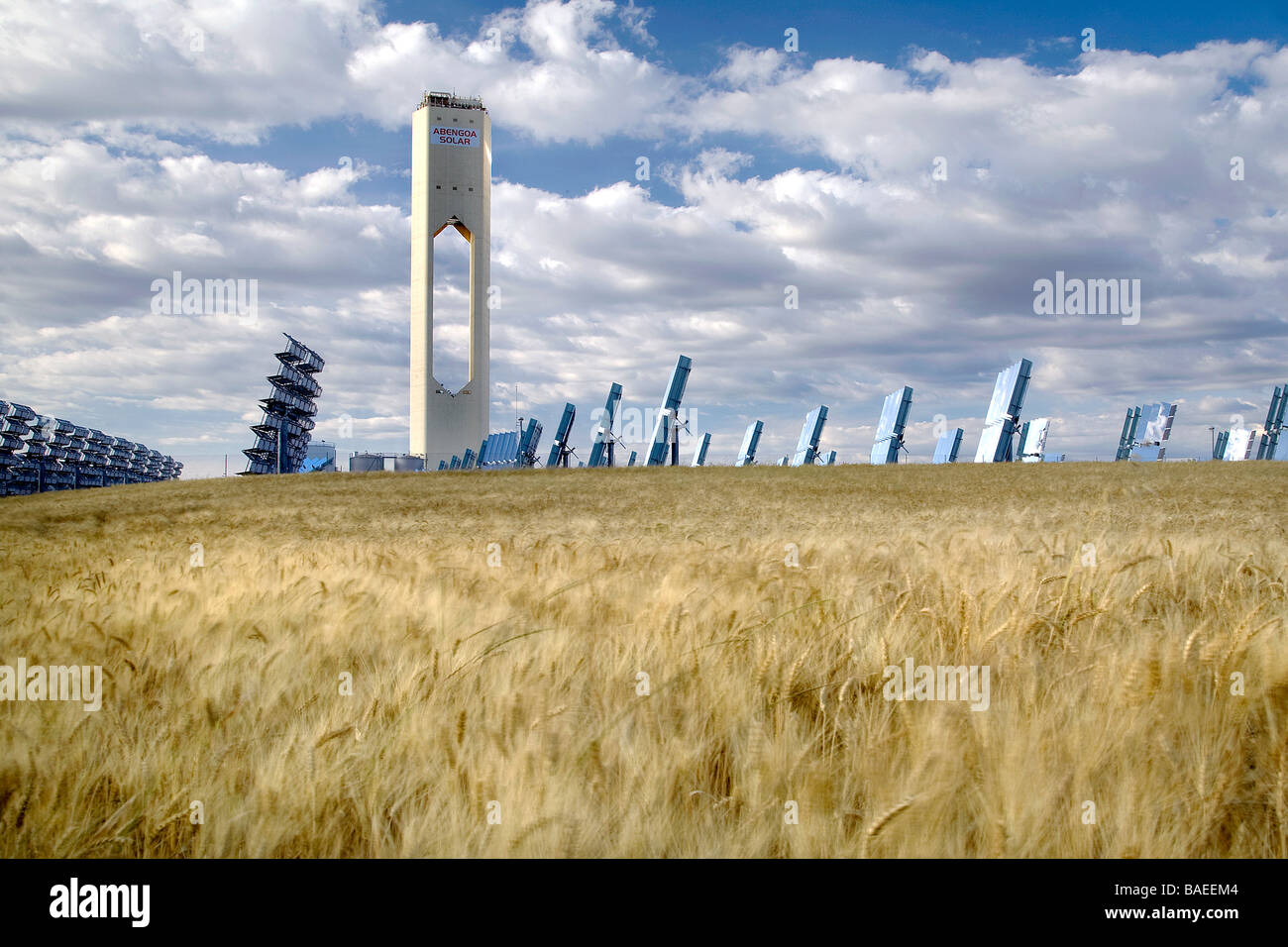 Il primo al mondo termoelettrico di Torre Solare, Spagna Foto Stock