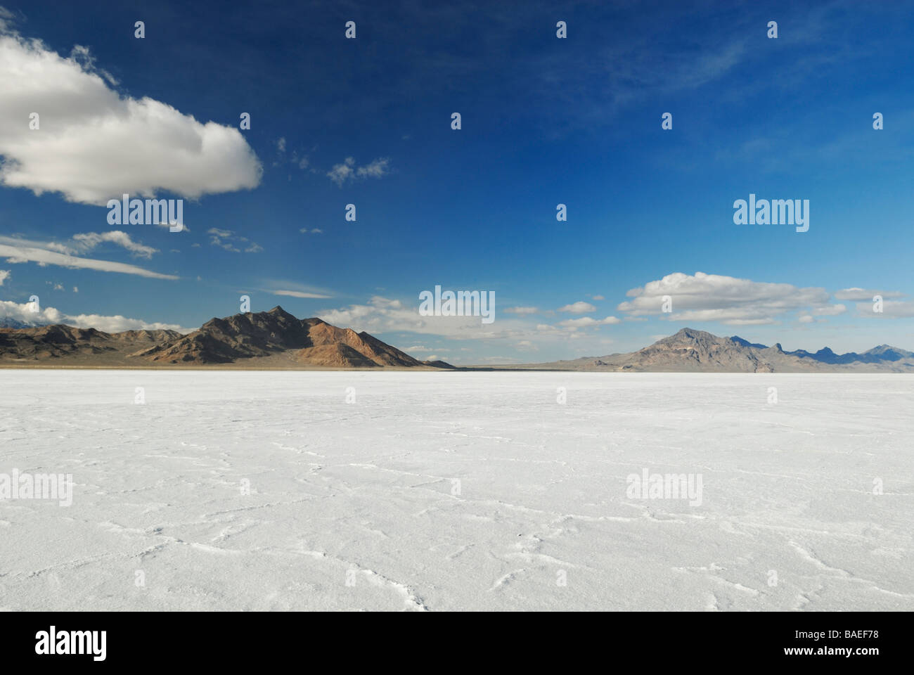 Bonneville Salt Flats in Utah, Stati Uniti d'America Foto Stock
