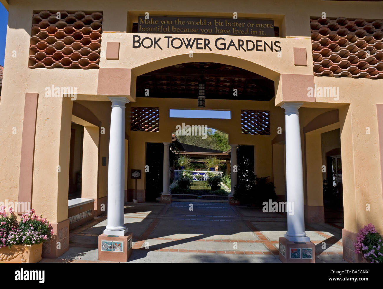 Bok Tower Gardens Pietra Miliare Storica Nazionale Lake Wales Florida Foto Stock