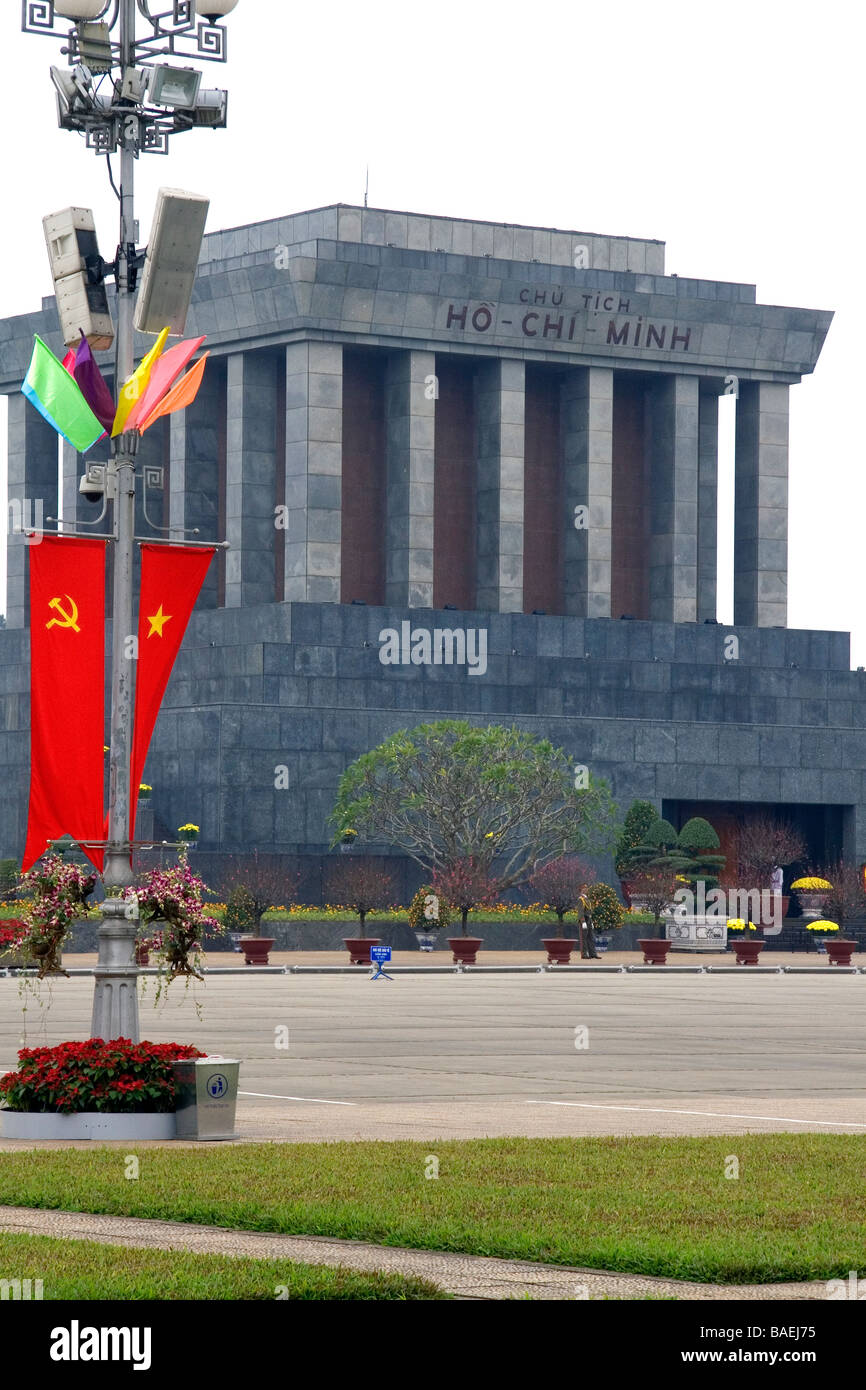 Il Mausoleo di Ho Chi Minh ad Hanoi Vietnam Foto Stock