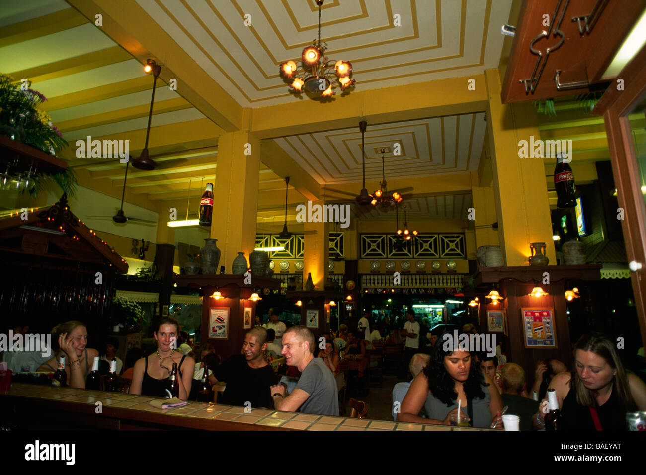 Thailandia, Bangkok, Khao San Road, bar Foto Stock