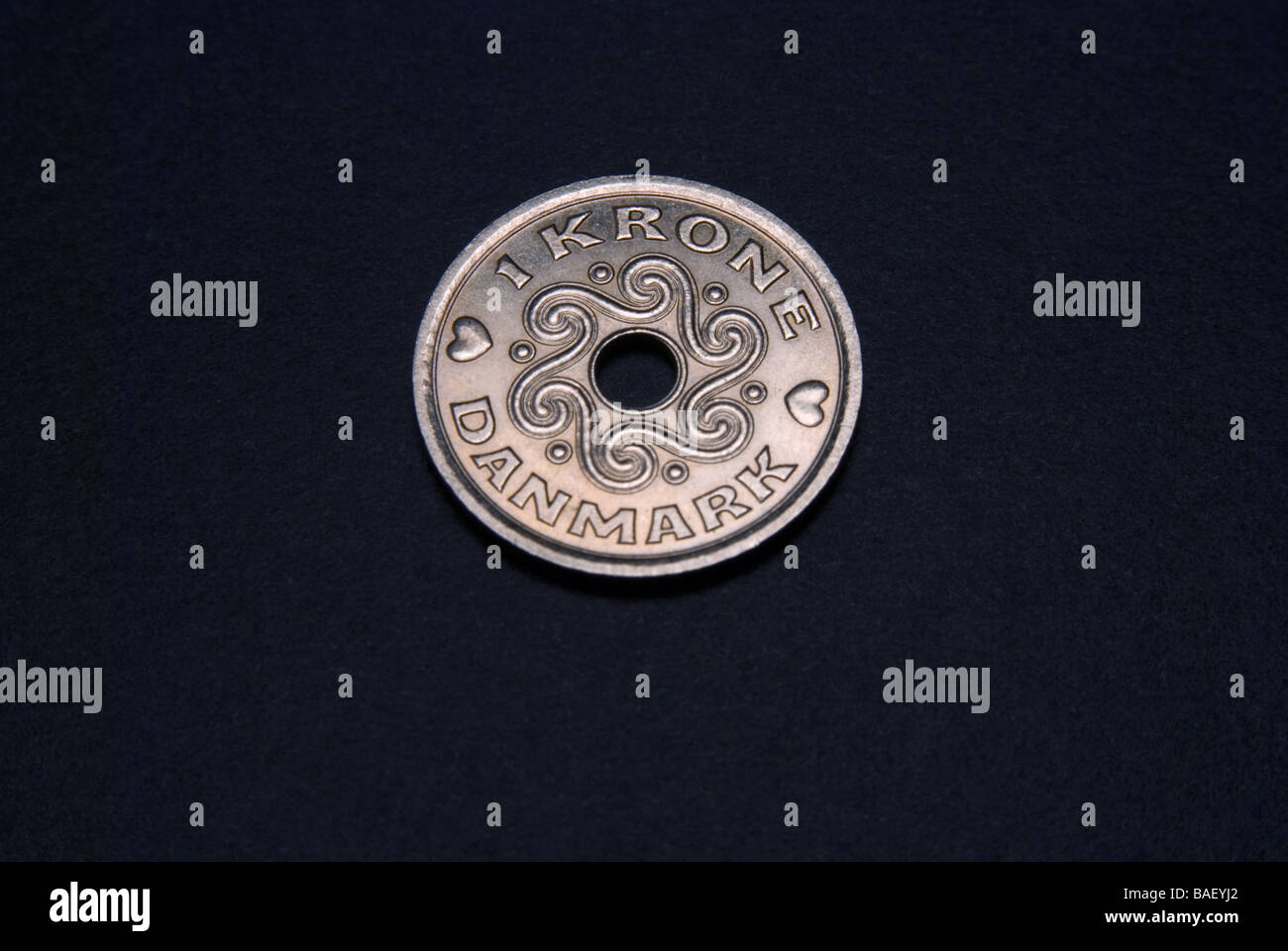 1 corona danese Foto Stock