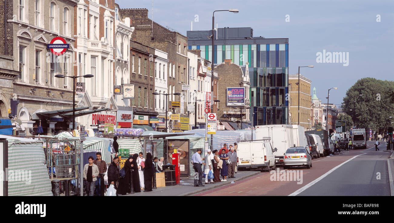 Idee Store, Londra, Regno Unito, Adjaye Associates, idee store vista panoramica dal traffico isola.. Foto Stock