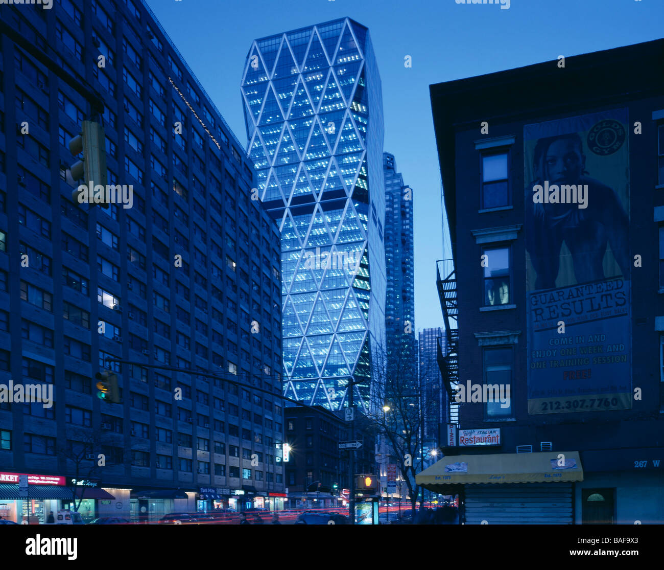 La Hearst Tower, New York, Stati Uniti, Foster e Partner, la Hearst Tower. Foto Stock